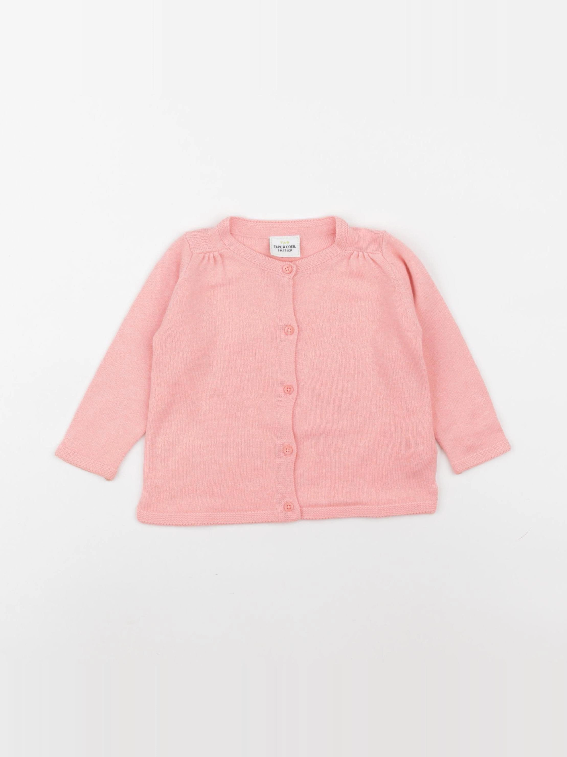 Tape à l'oeil - gilet rose - 9 mois