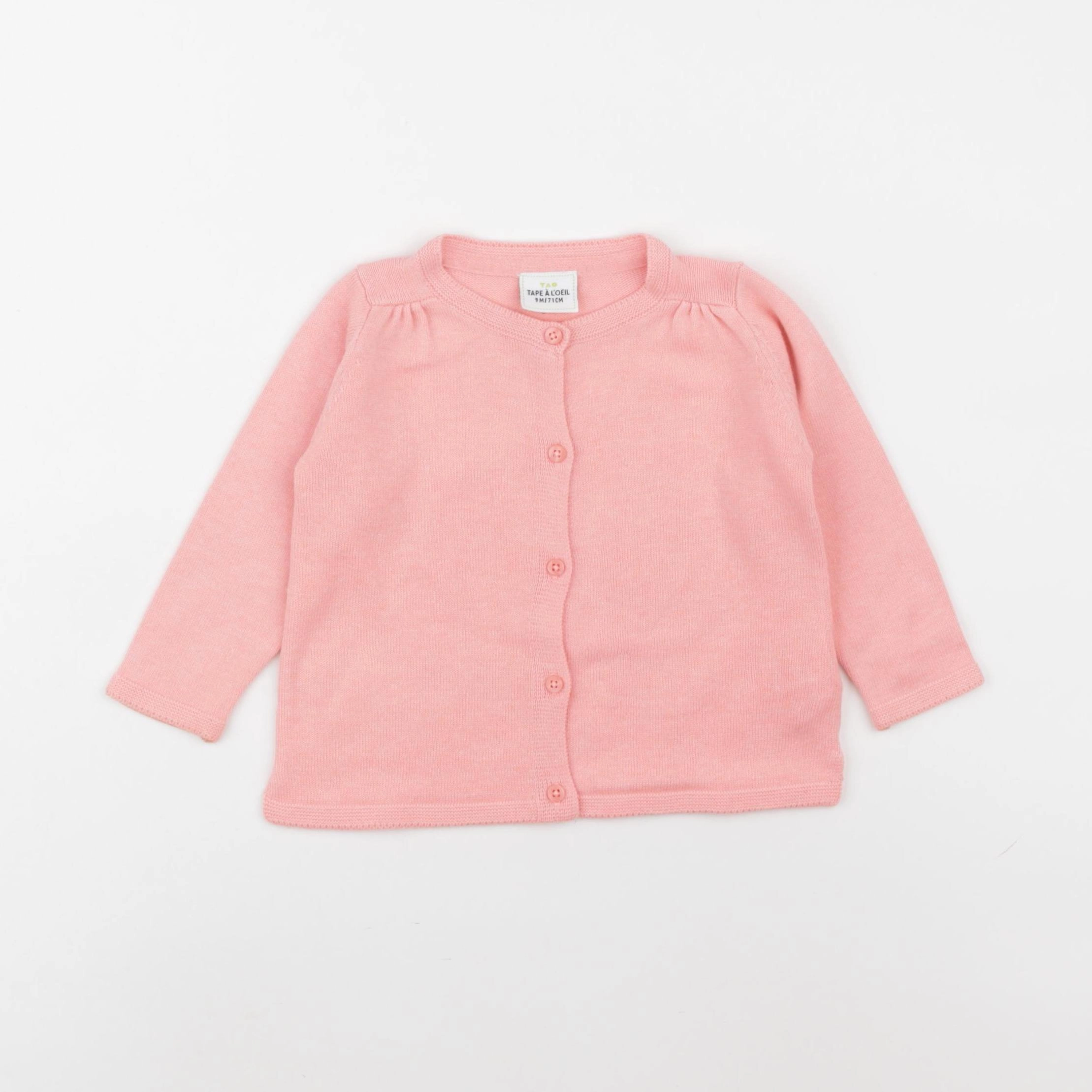 Tape à l'oeil - gilet rose - 9 mois