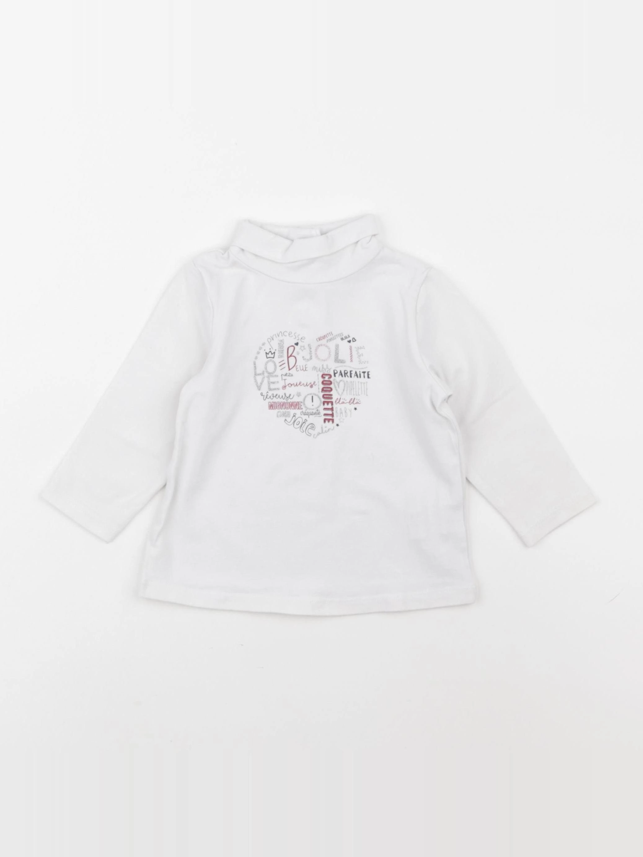 Tape à l'oeil - sous-pull blanc - 9 mois