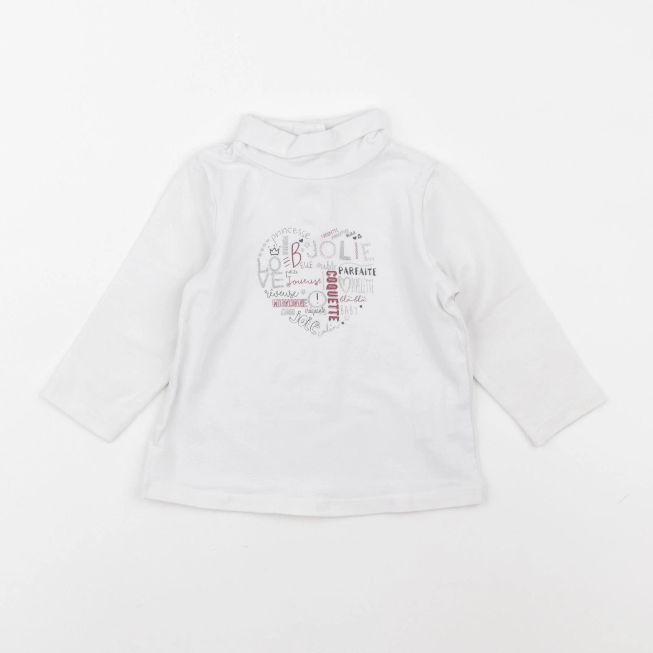 Tape à l'oeil - sous-pull blanc - 9 mois