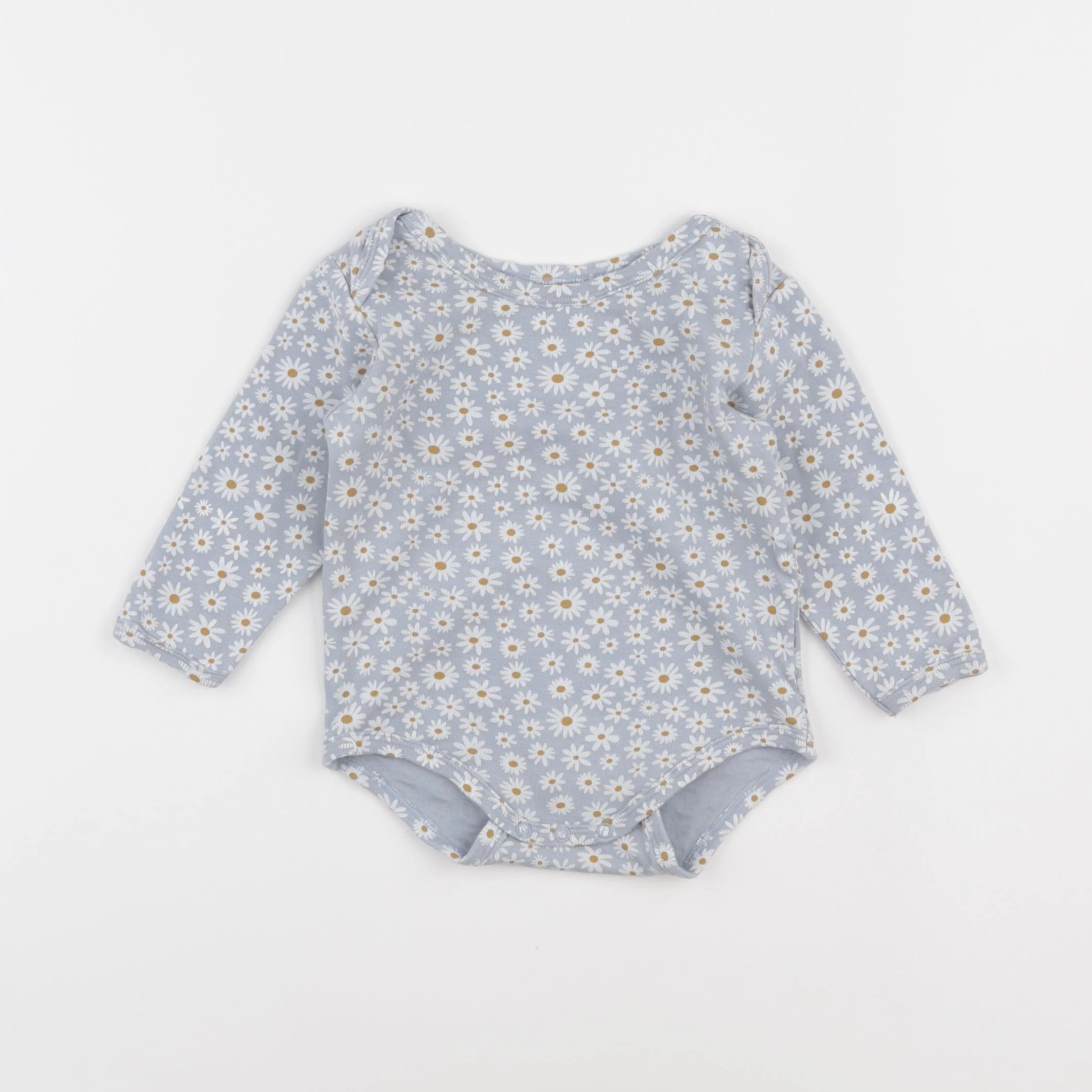 Vertbaudet - body bleu, blanc - 12 mois