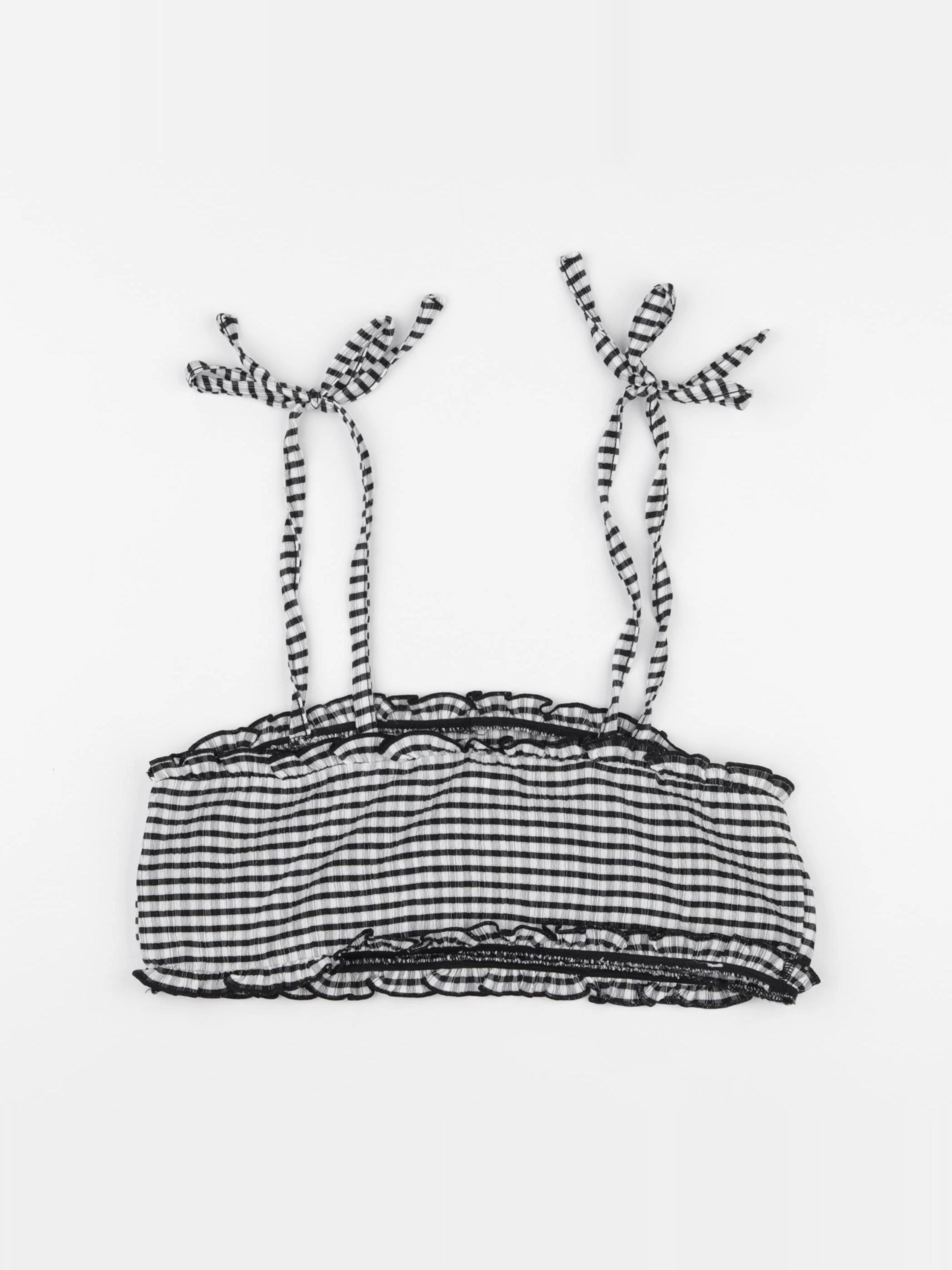 H&M - débardeur grossesse blanc, noir - m