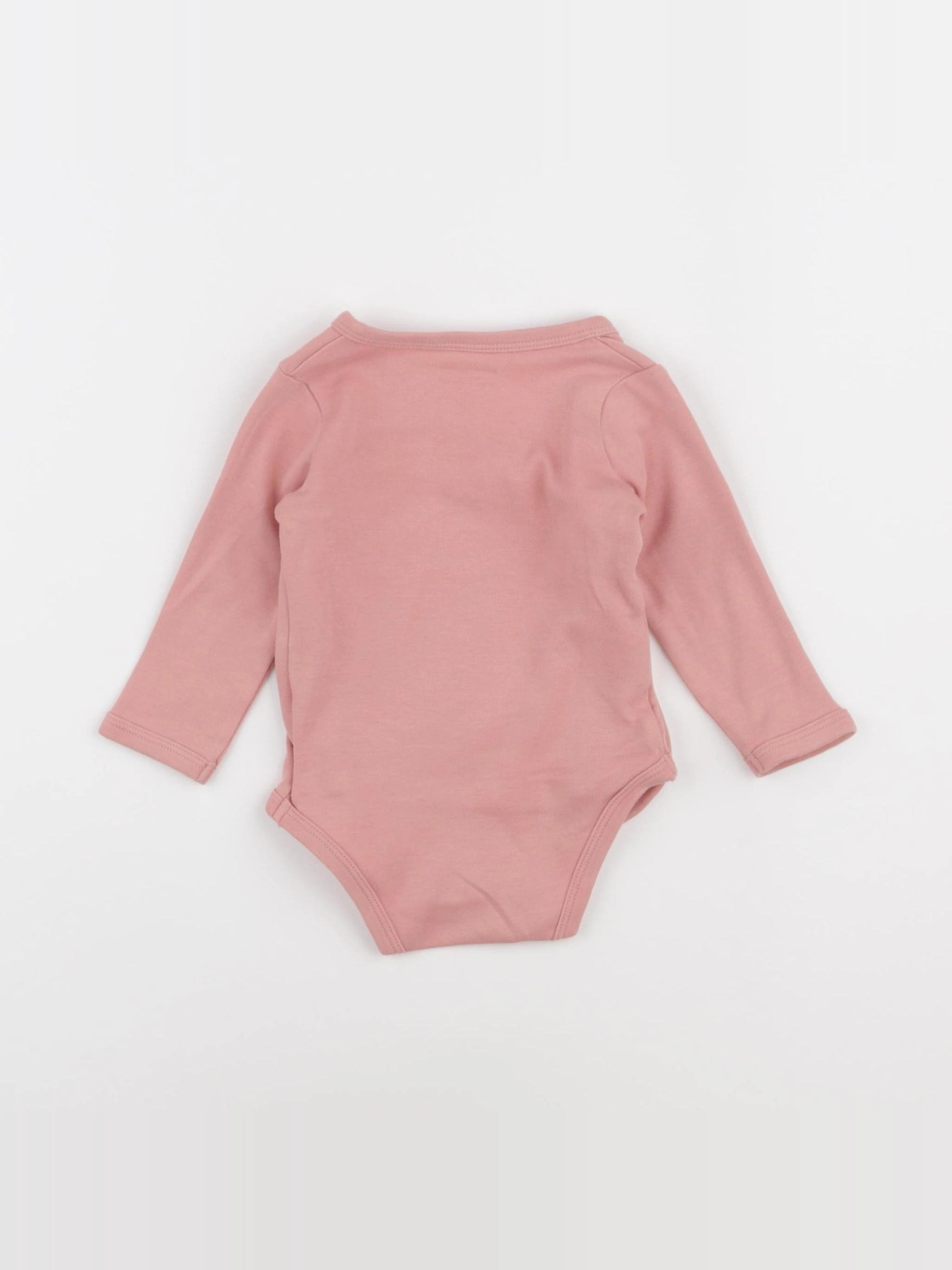 Vertbaudet - body rose - 9 mois