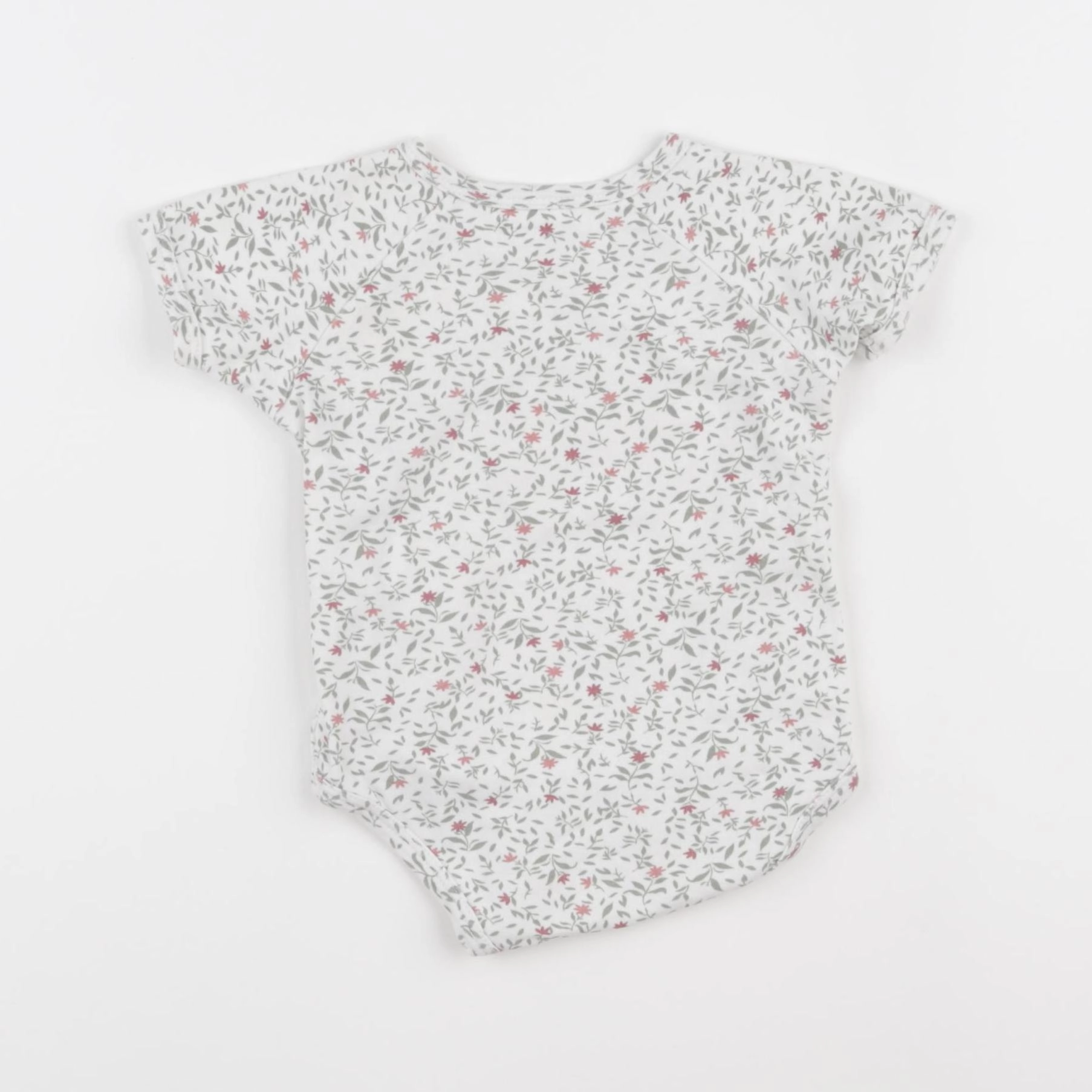 Vertbaudet - body blanc, vert - 9 mois