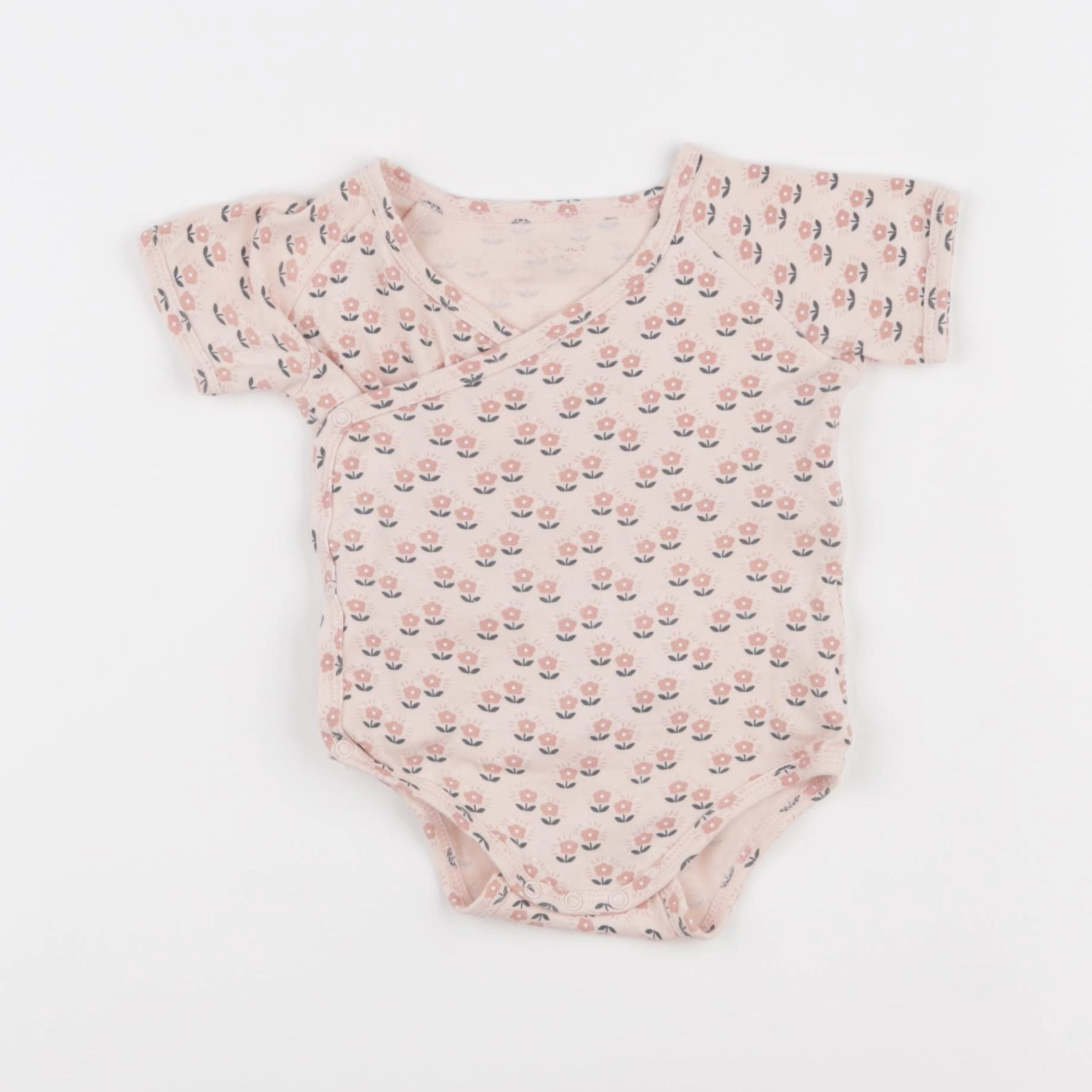 Vertbaudet - body rose - 6/9 mois
