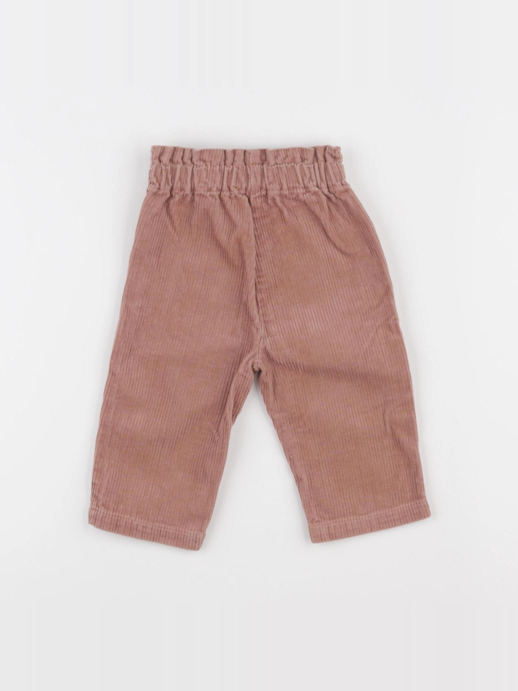 Vertbaudet - pantalon rose - 9 mois