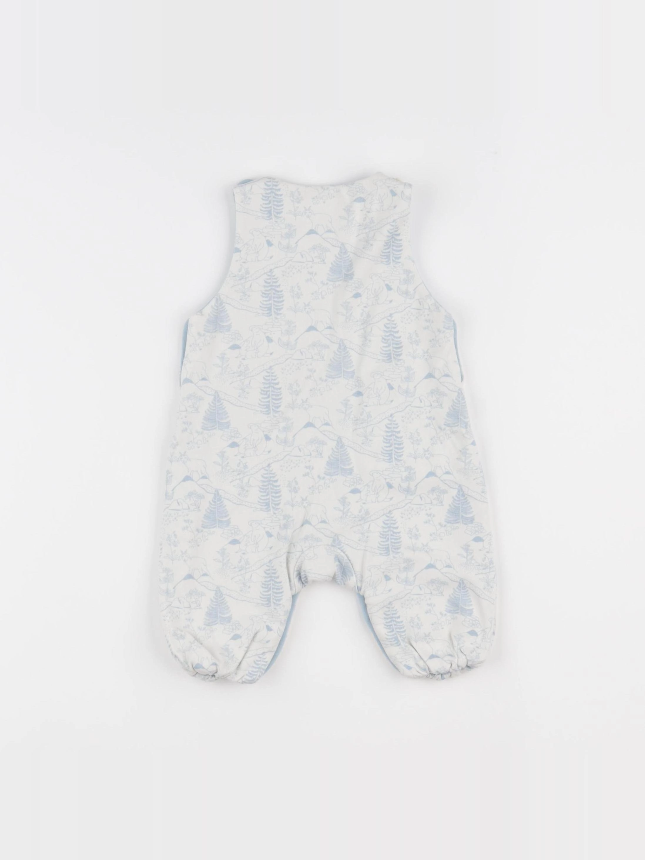 Natalys - combinaison blanc, bleu - 3 mois