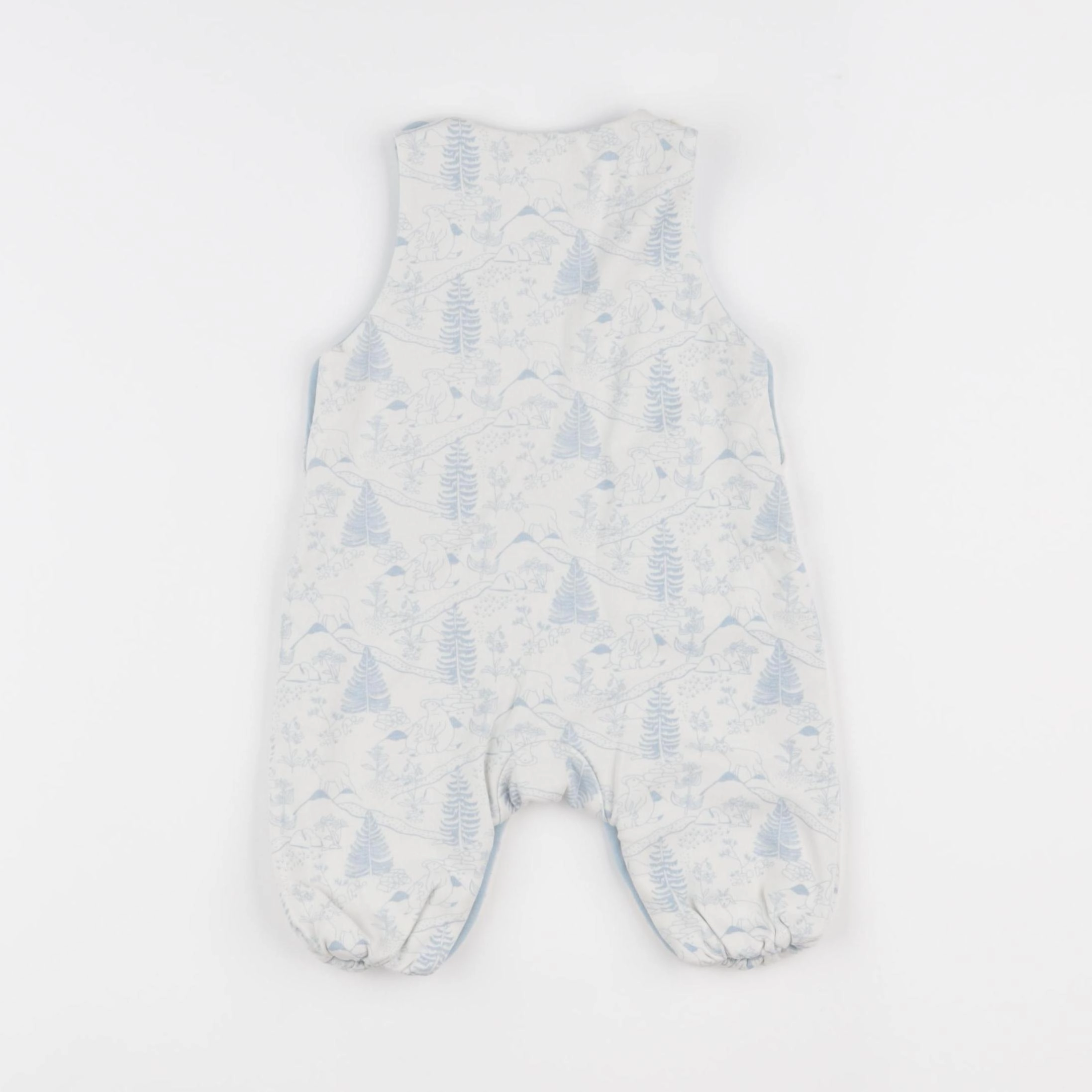 Natalys - combinaison blanc, bleu - 3 mois