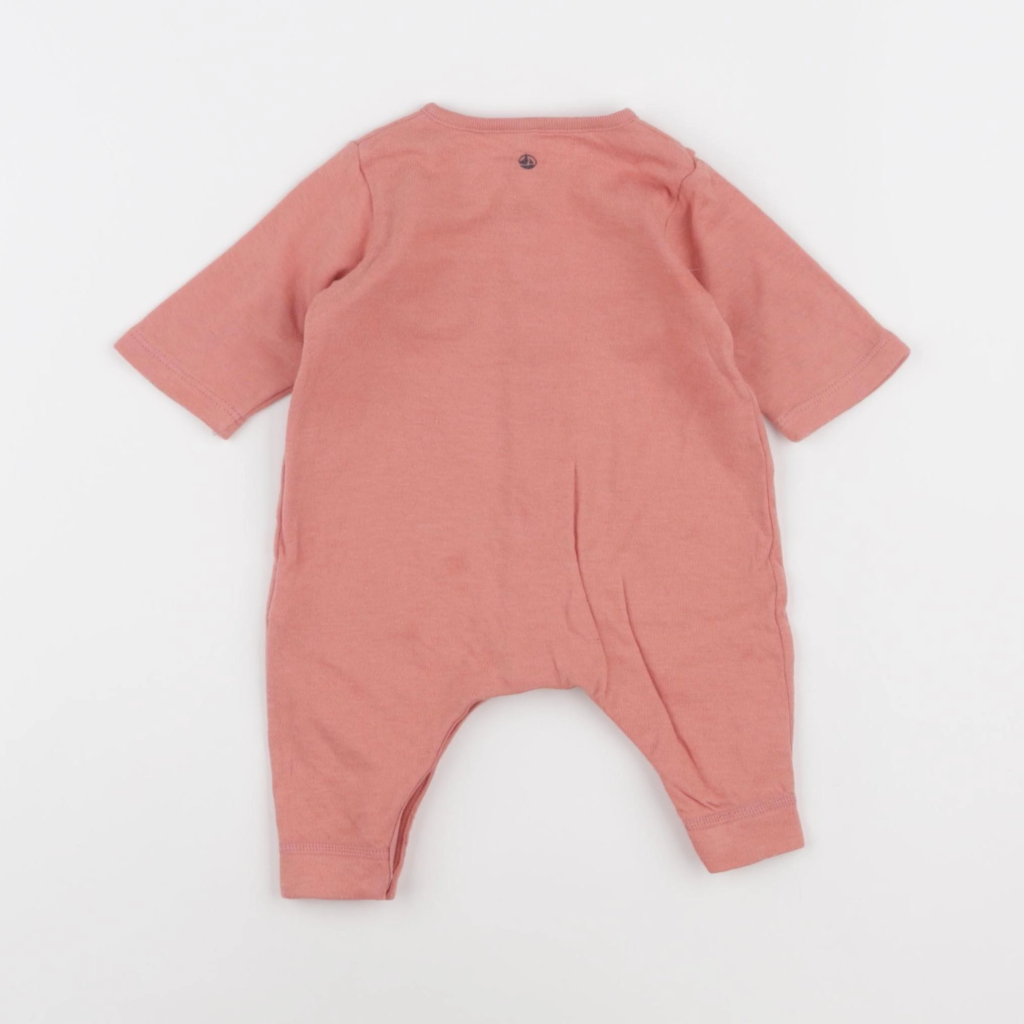 Petit Bateau - pyjama coton orange - 1 mois