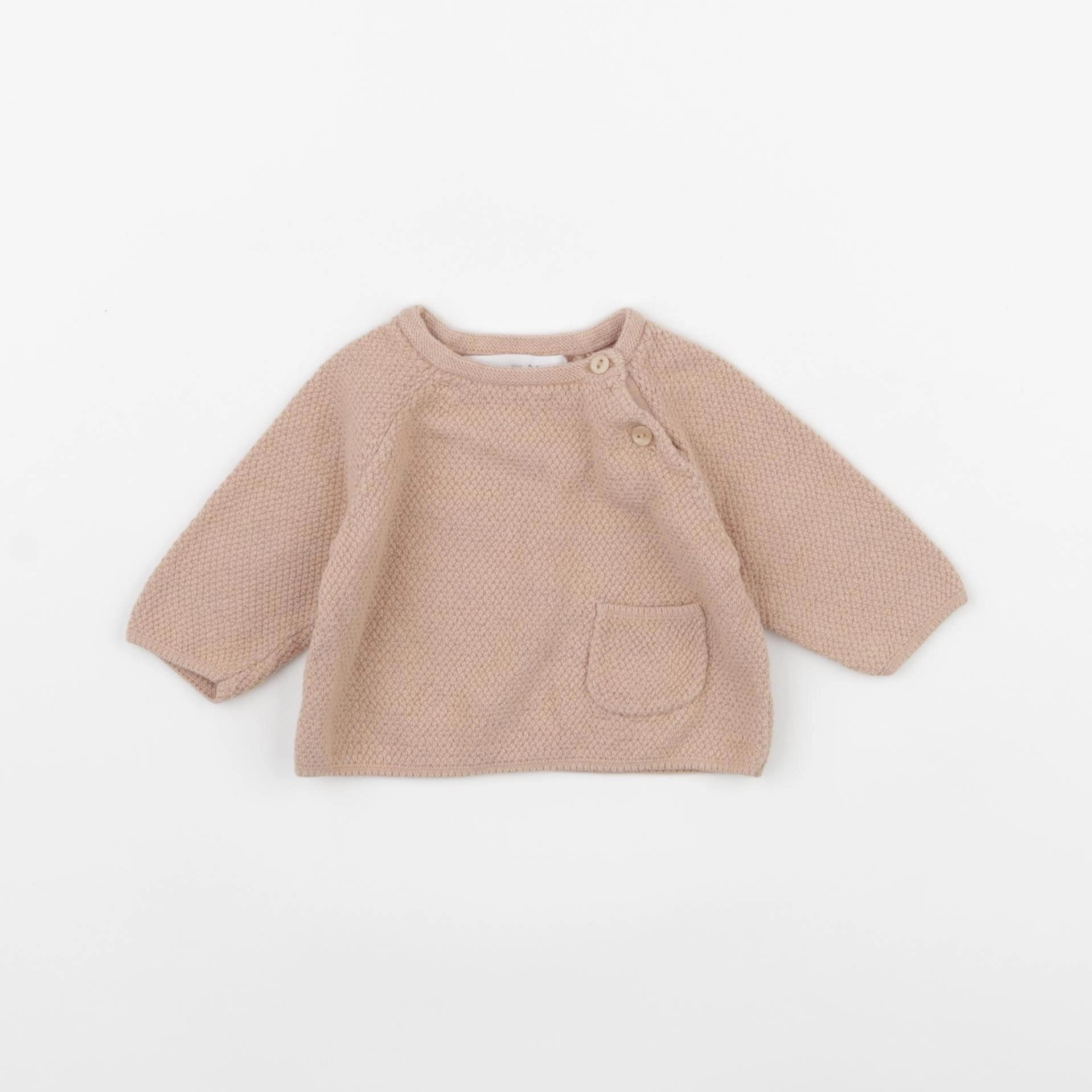 Zara - pull rose - 0/1 mois