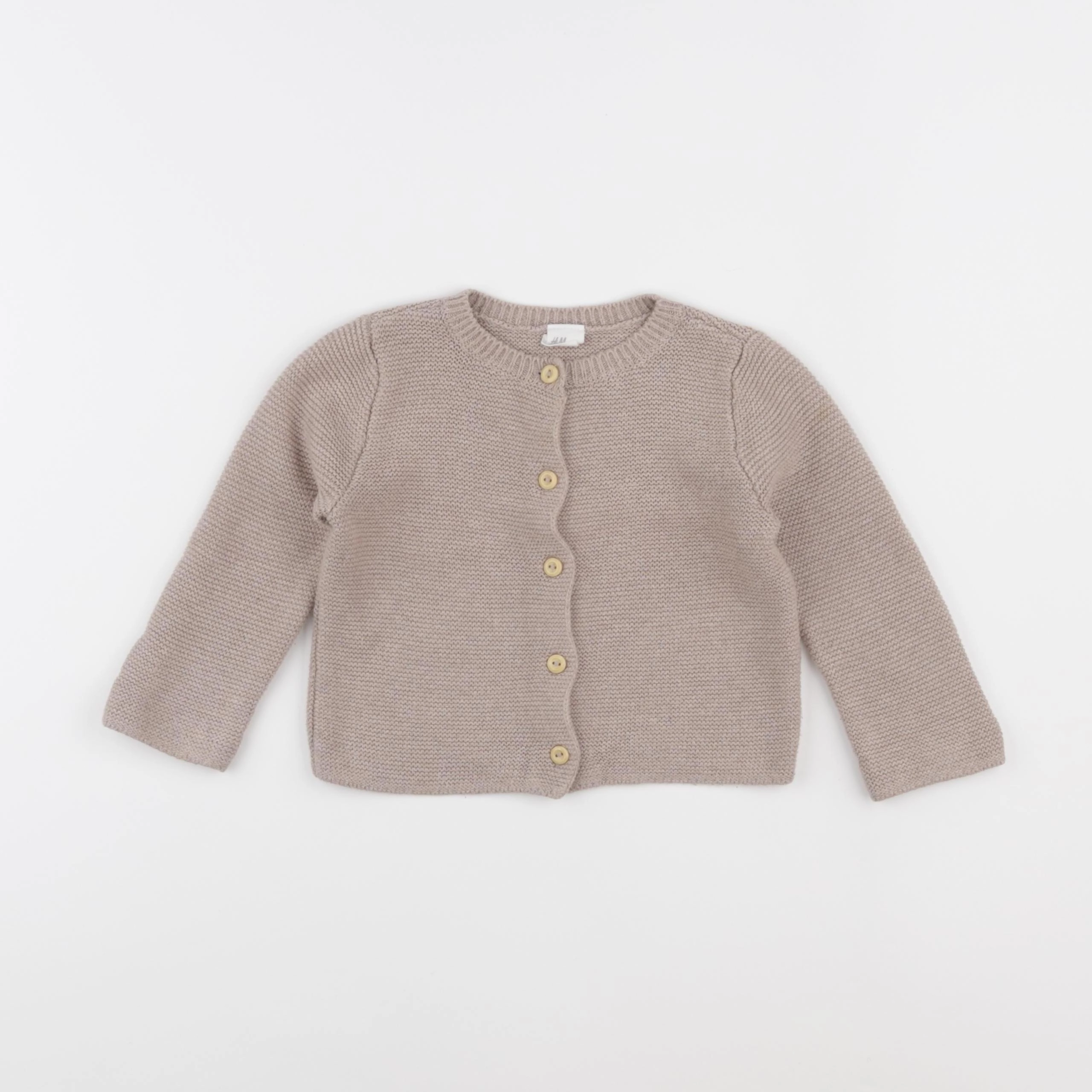 H&M - gilet marron - 6/9 mois