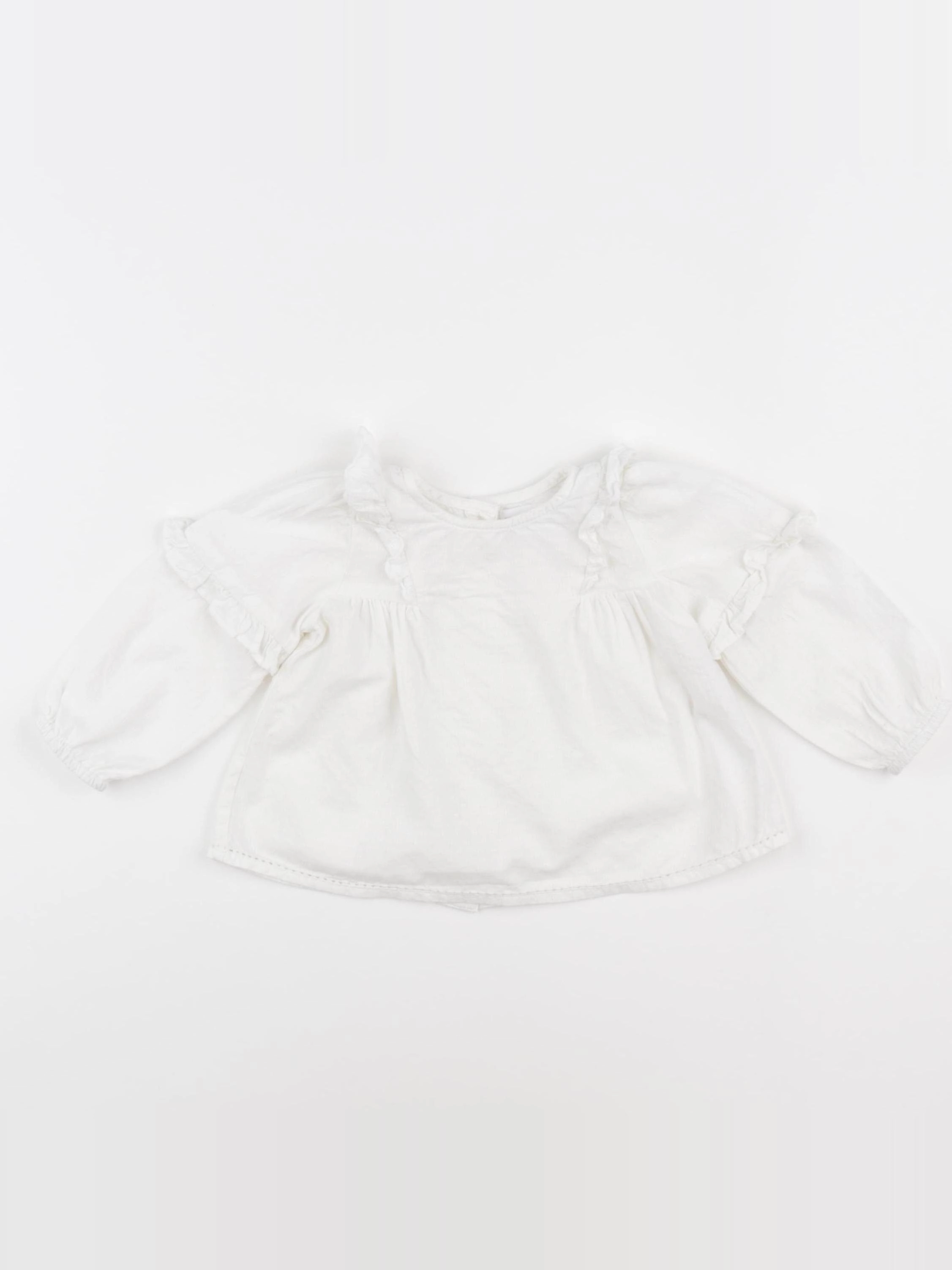Zara - blouse blanc - 3/6 mois