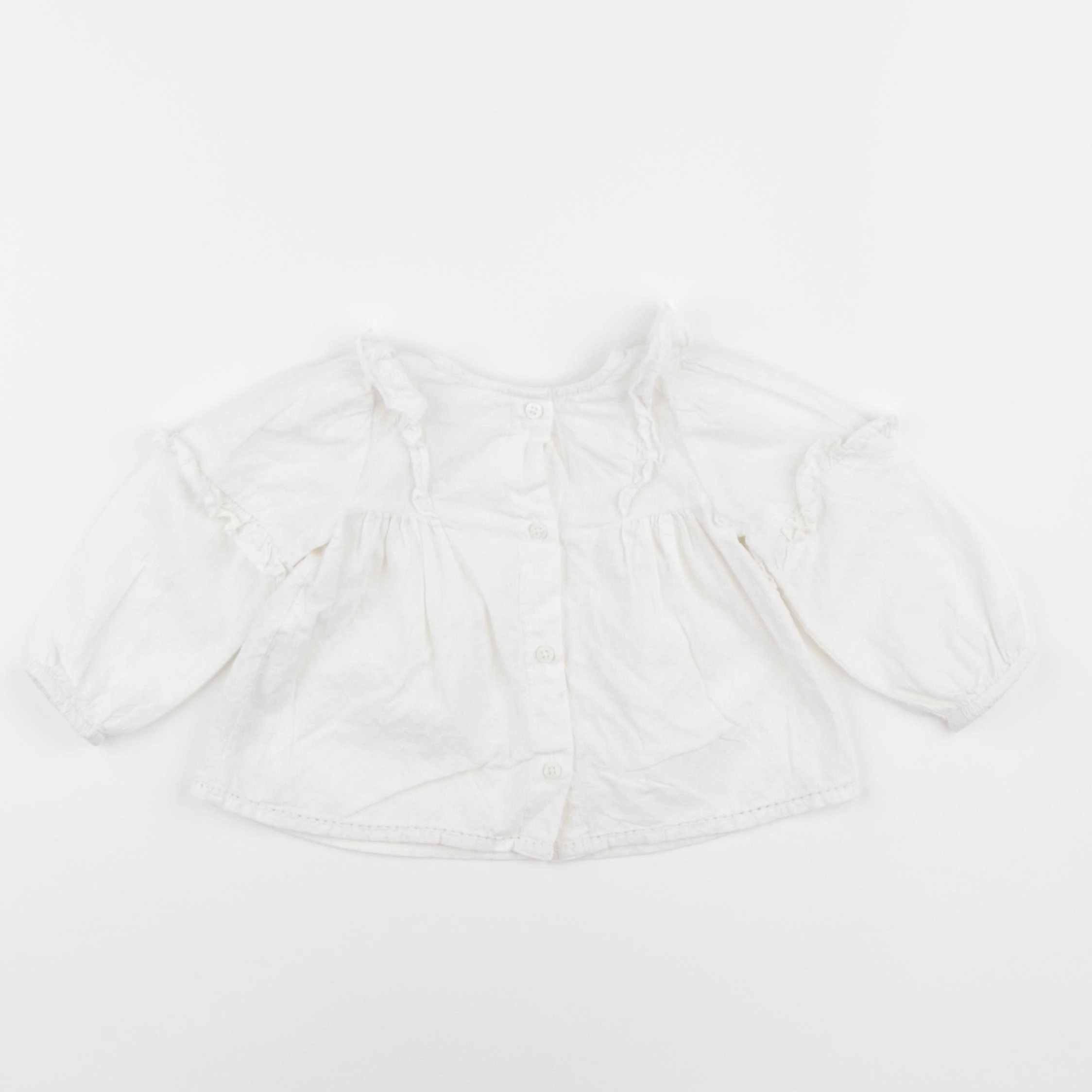 Zara - blouse blanc - 3/6 mois