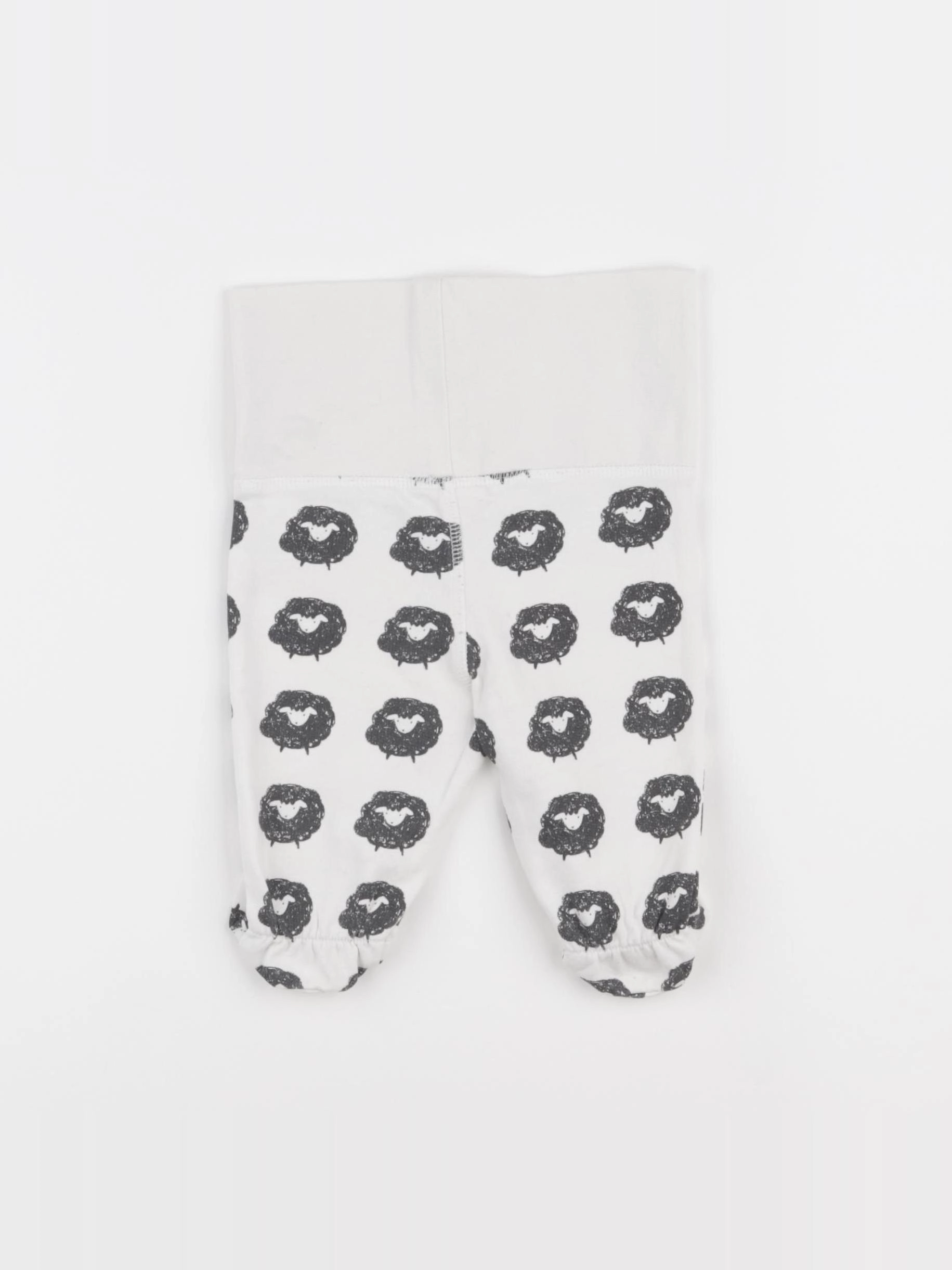 Natalys - legging blanc, noir - 3 mois
