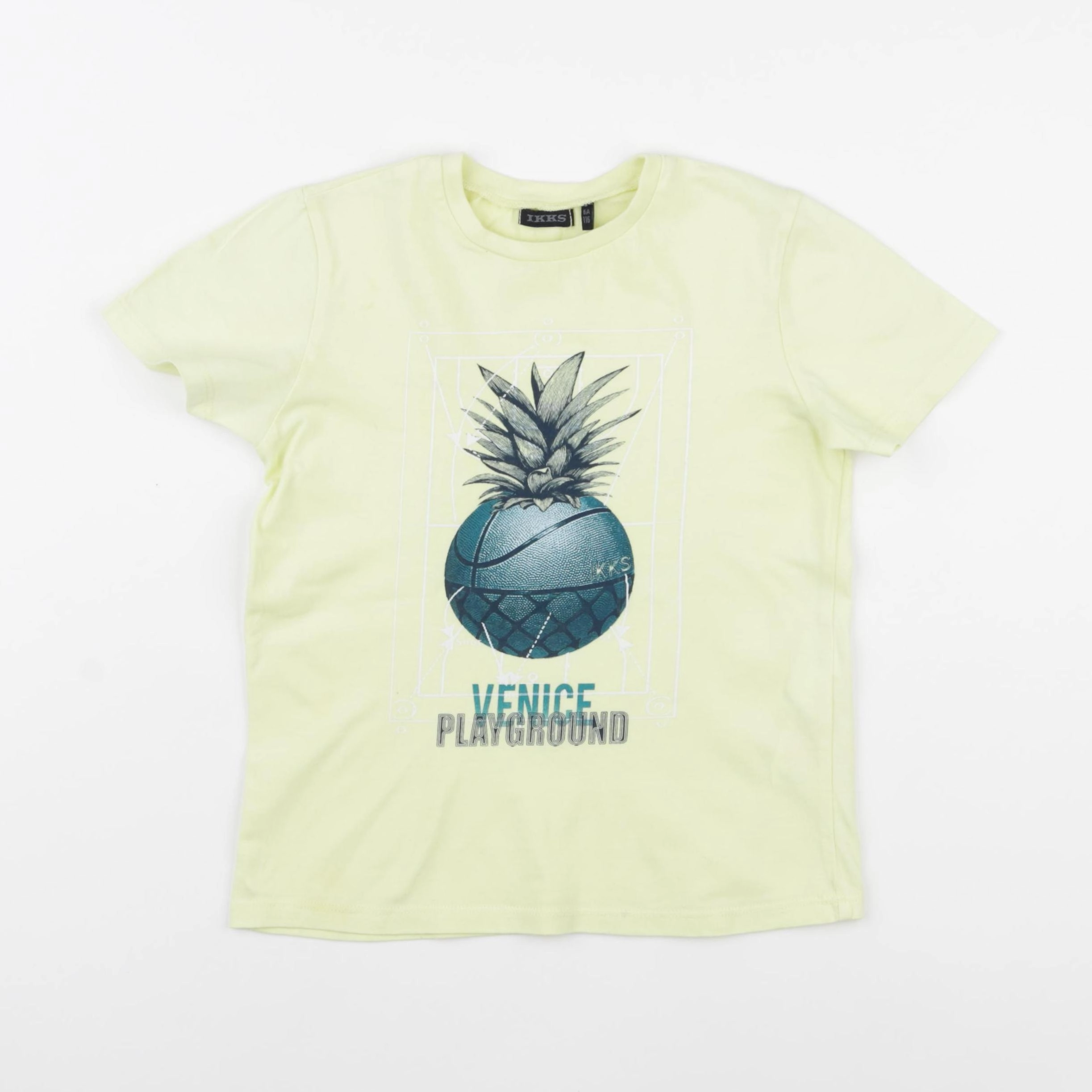 IKKS - tee-shirt jaune - 6 ans