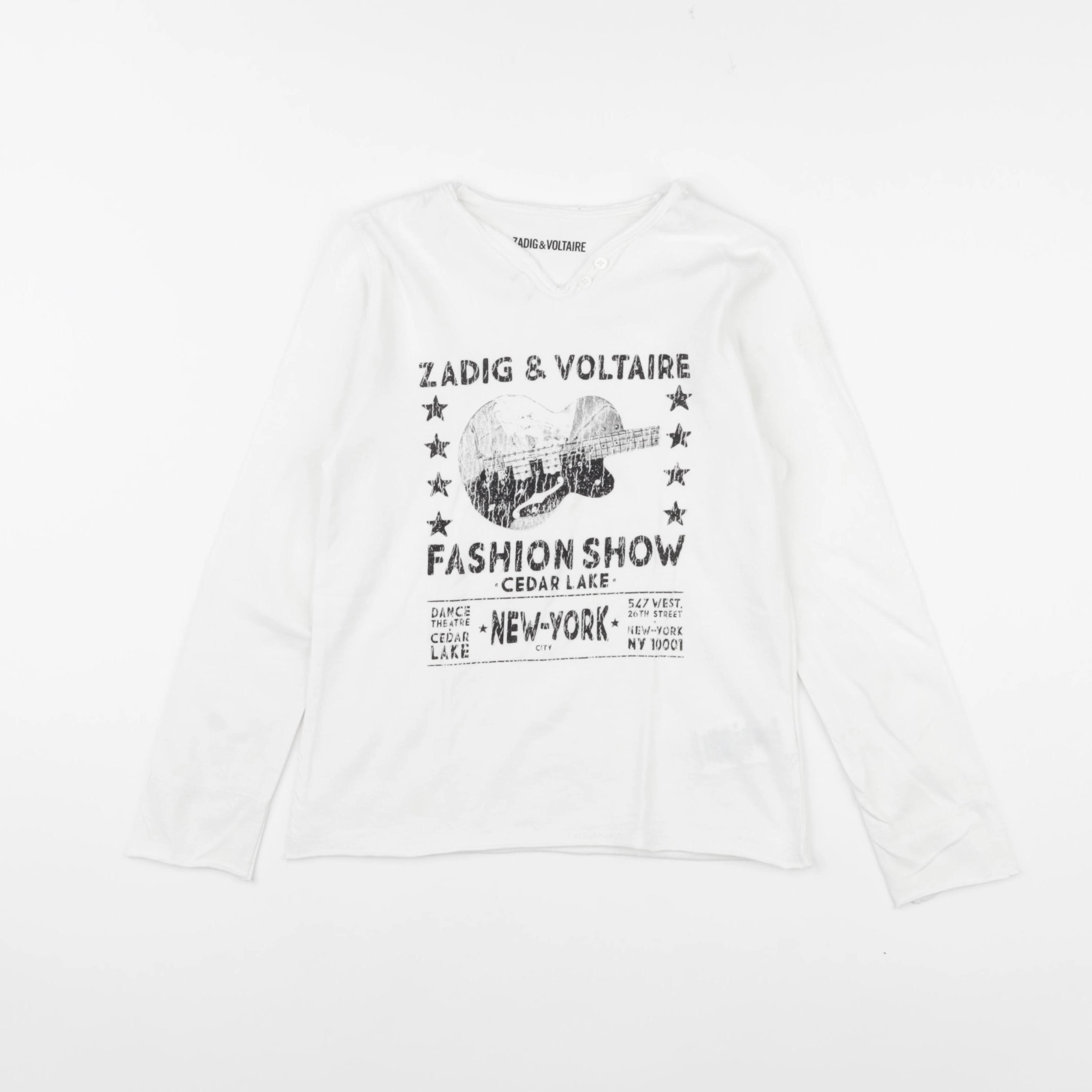 Zadig & Voltaire - tee-shirt blanc - 6 ans