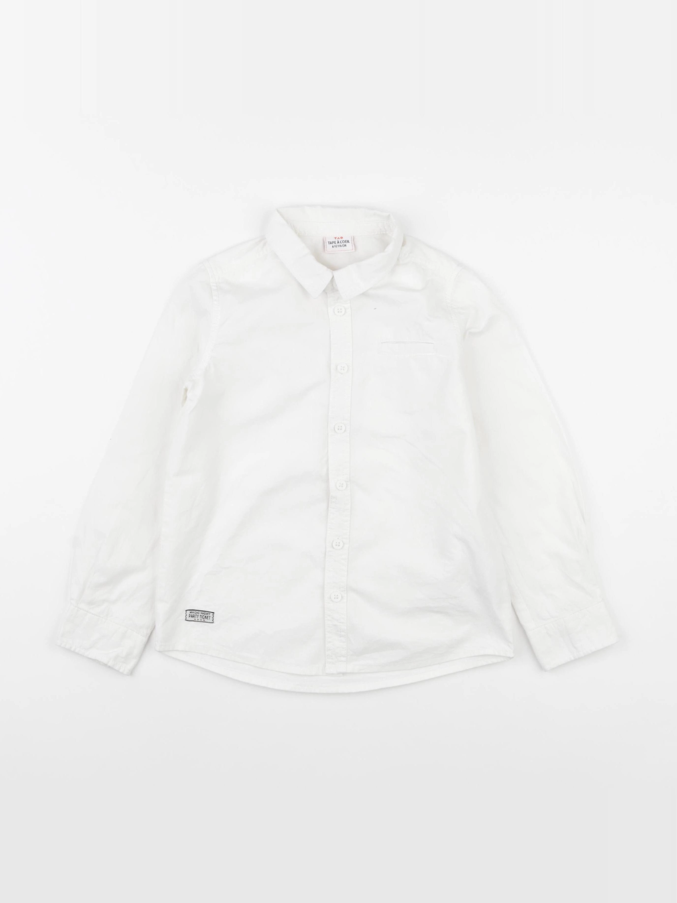 Tape à l'oeil - chemise blanc - 6 ans