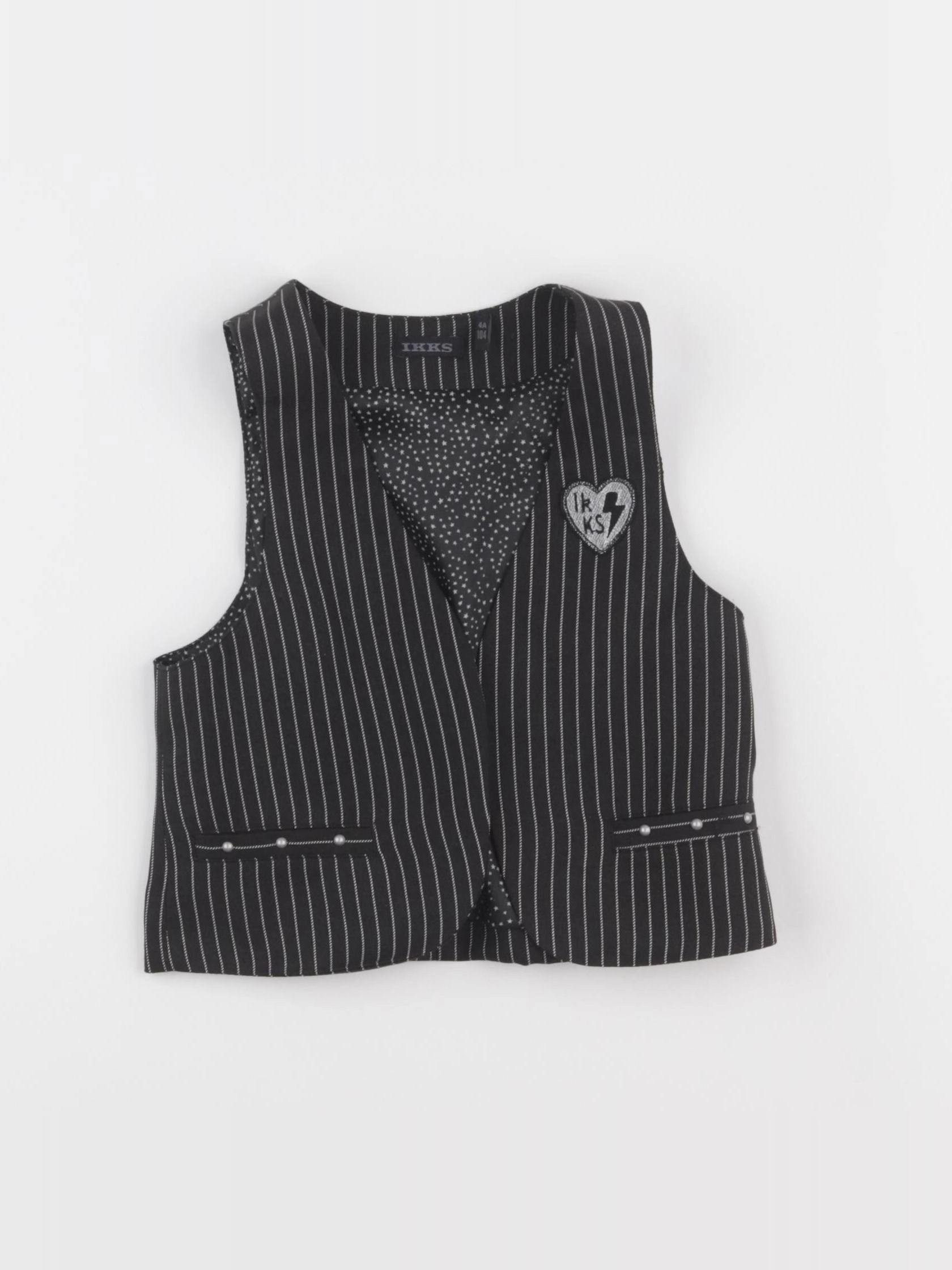 IKKS - gilet noir - 4 ans