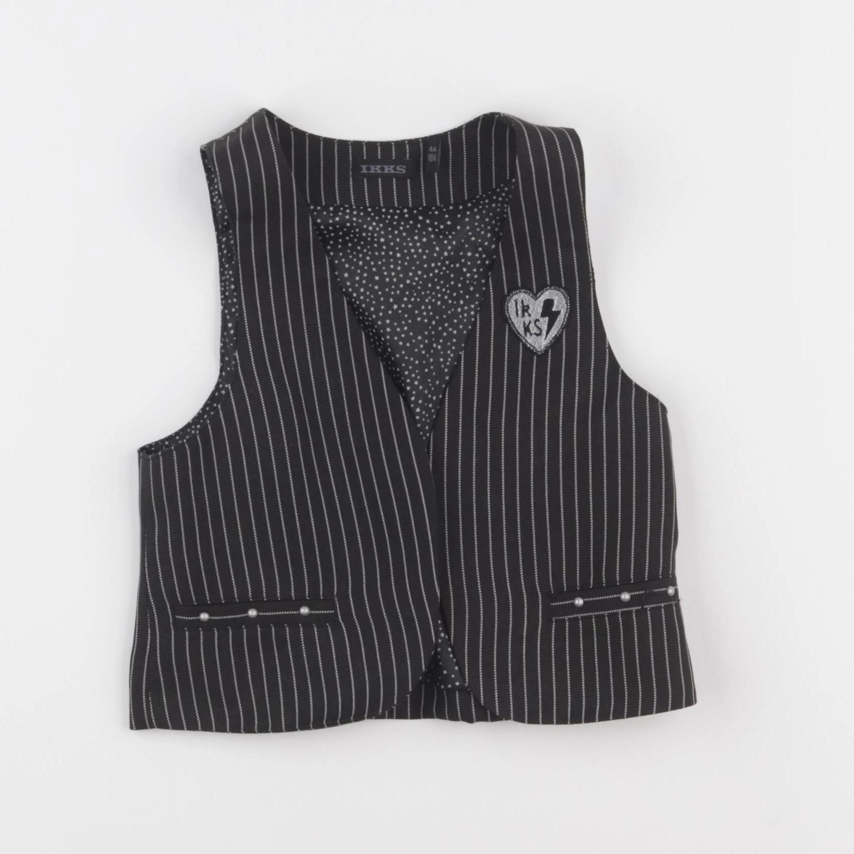 IKKS - gilet noir - 4 ans