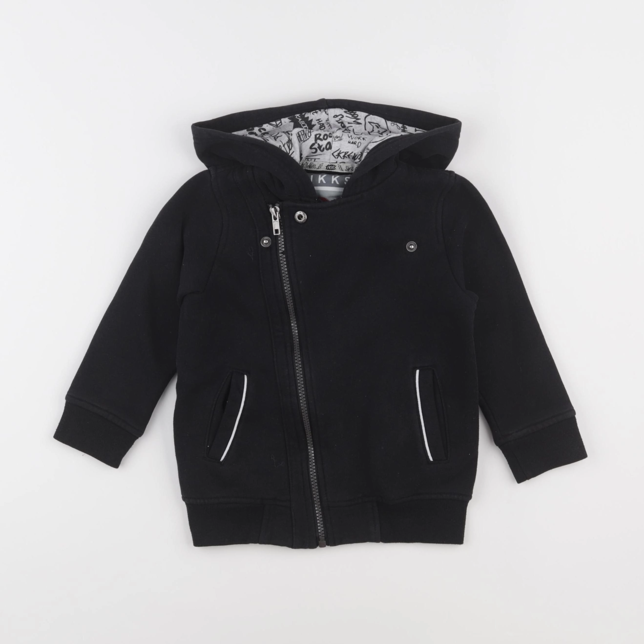 IKKS - sweat noir - 4 ans