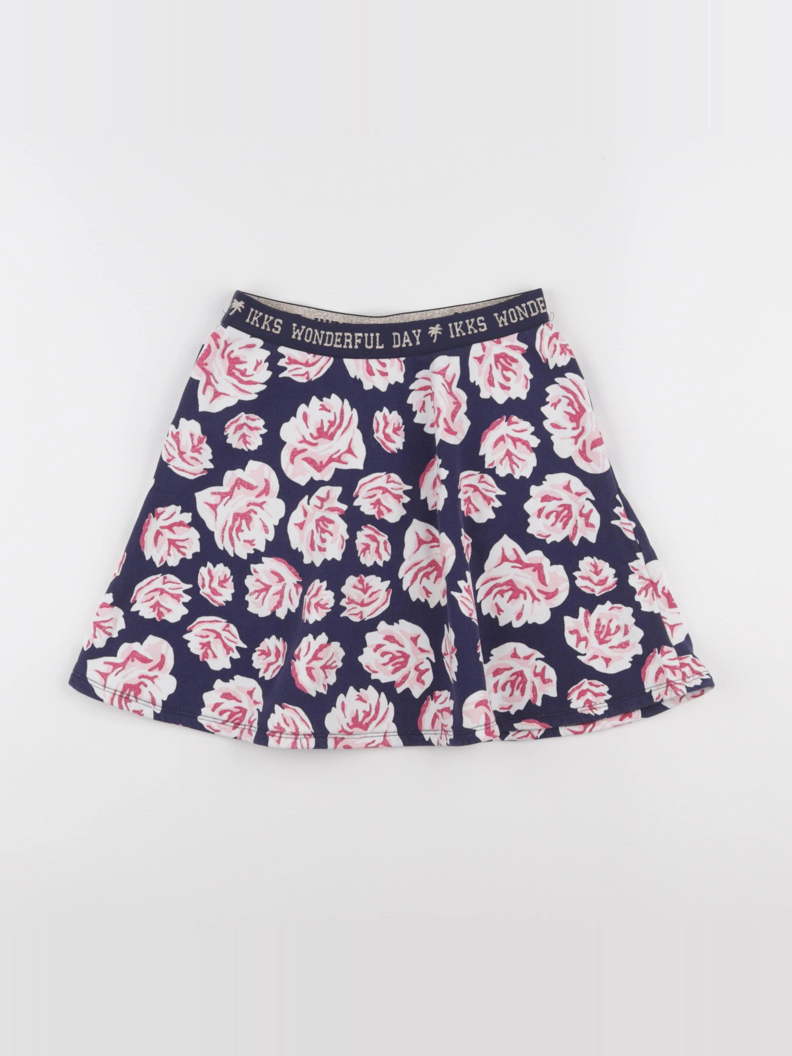 IKKS - jupe bleu, rose - 10 ans
