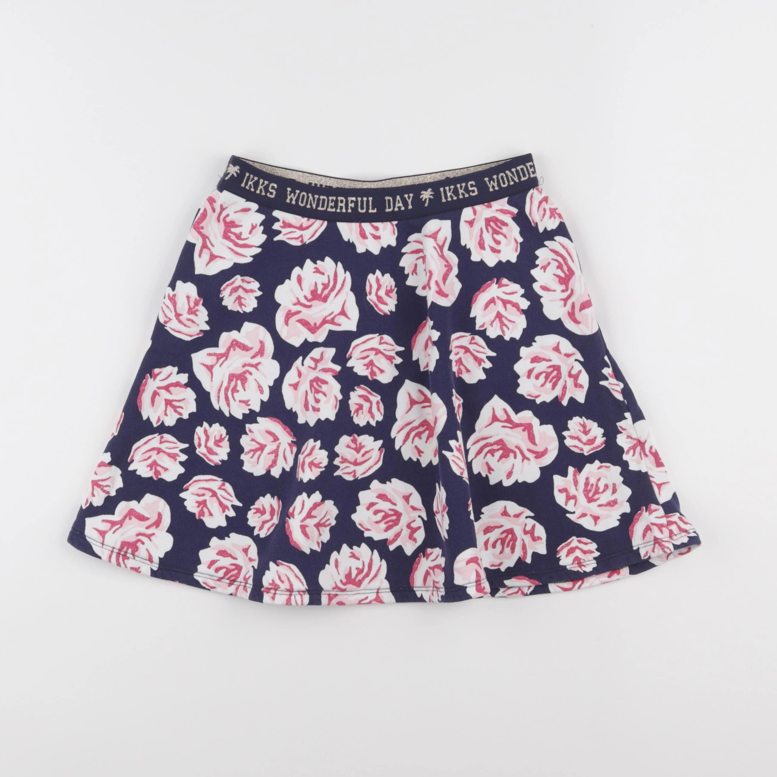 IKKS - jupe bleu, rose - 10 ans