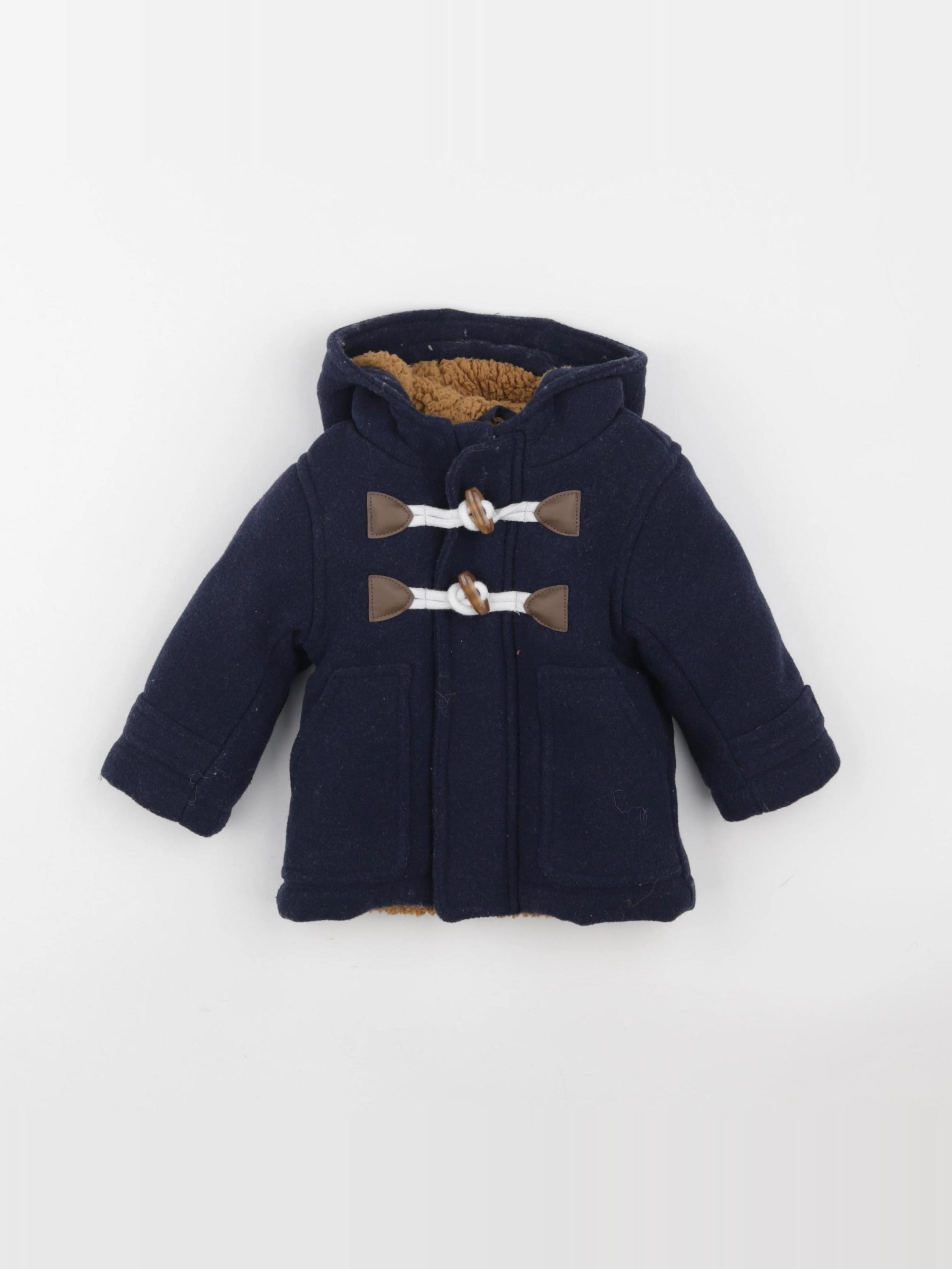 Vertbaudet - manteau bleu - 9 mois
