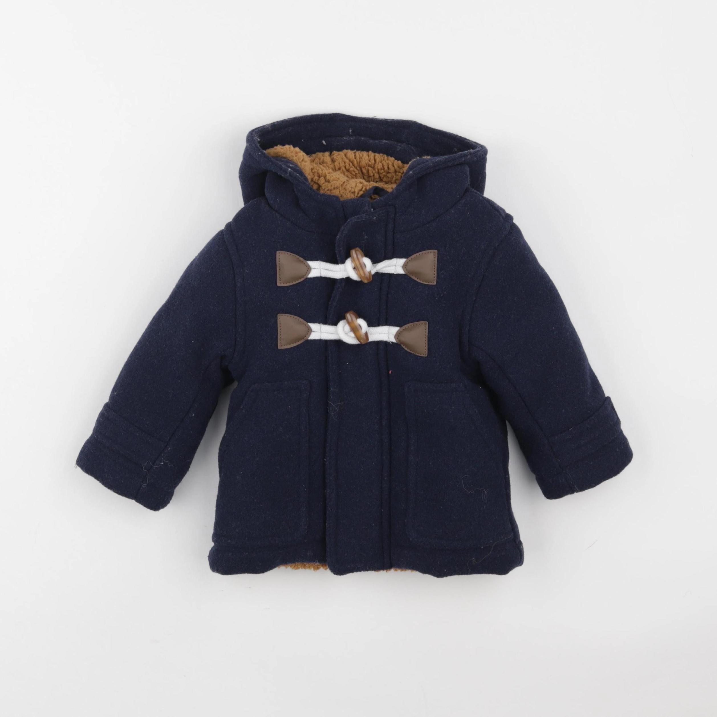 Vertbaudet - manteau bleu - 9 mois
