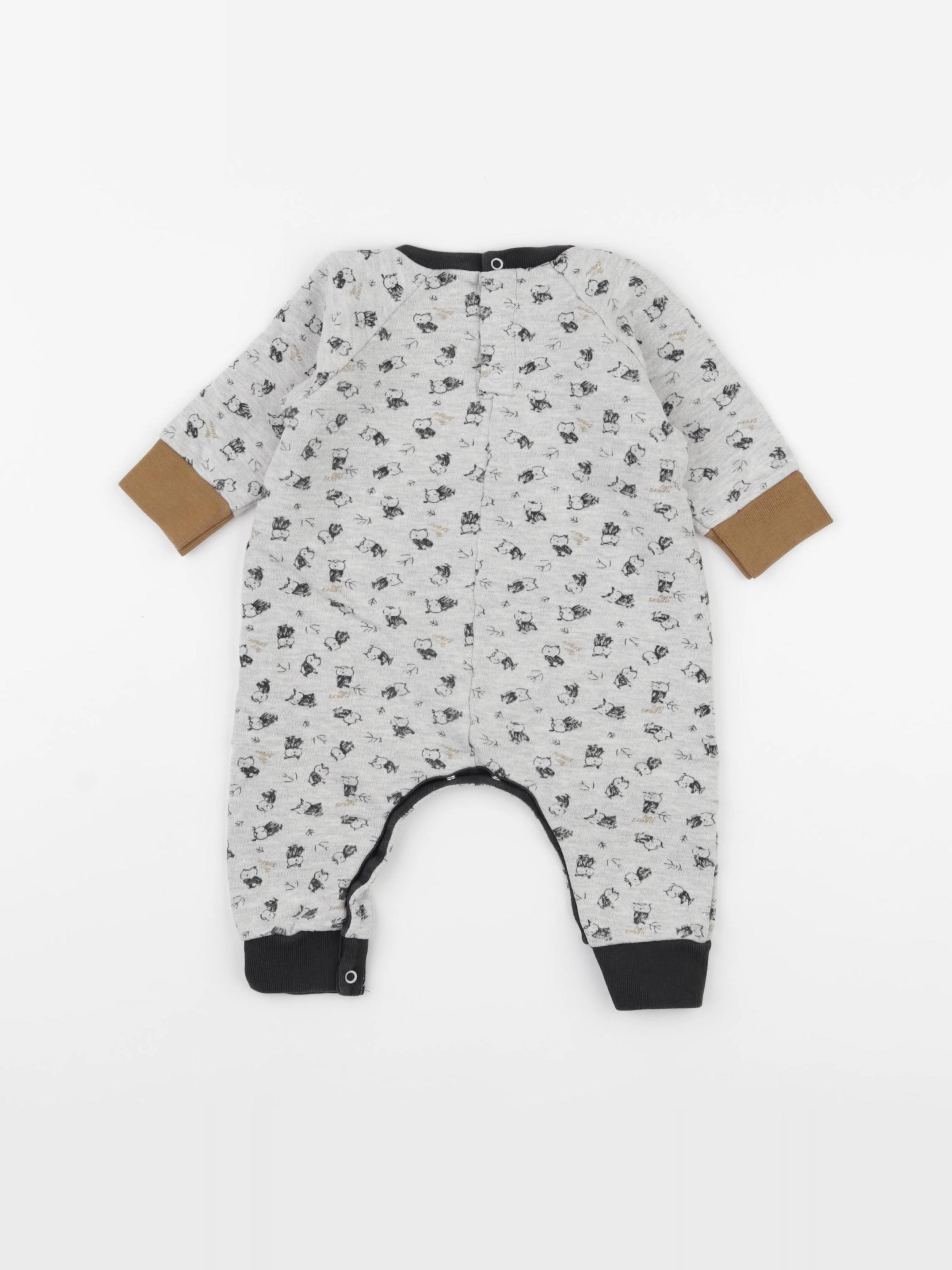 Petit Bateau - combinaison gris - 6 mois