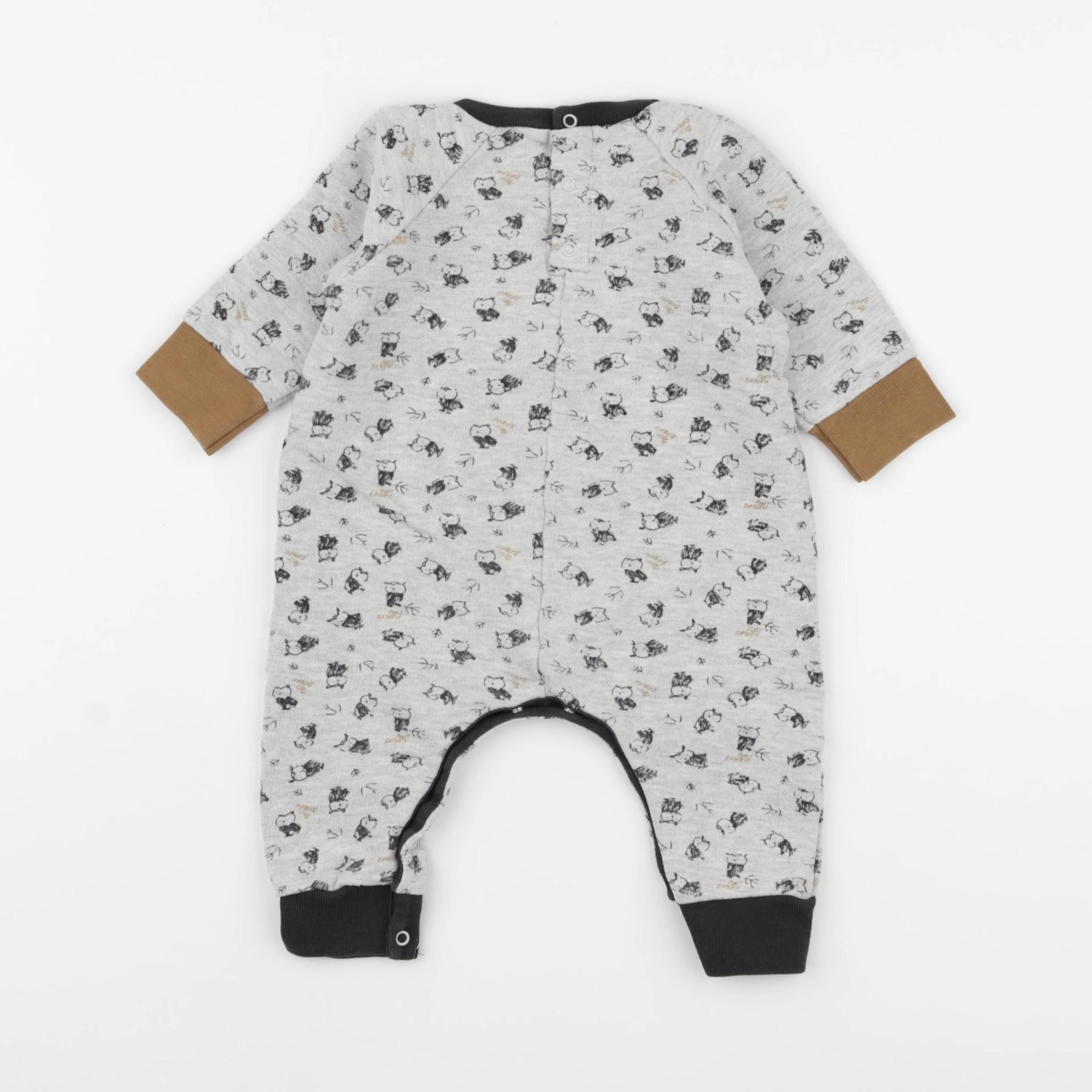 Petit Bateau - combinaison gris - 6 mois