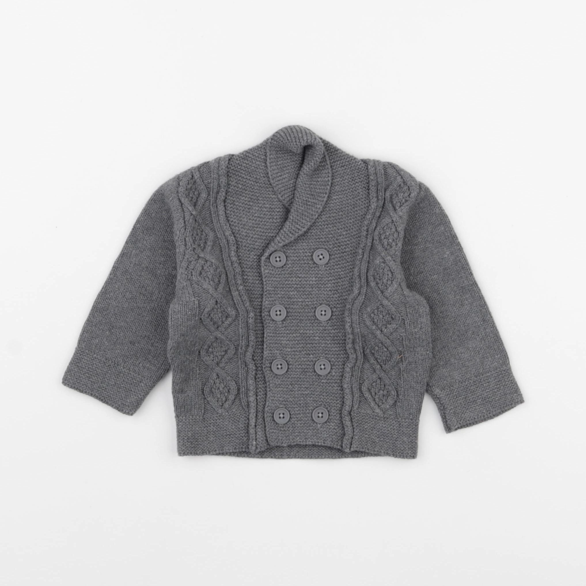 Tape à l'oeil - gilet gris - 3 mois
