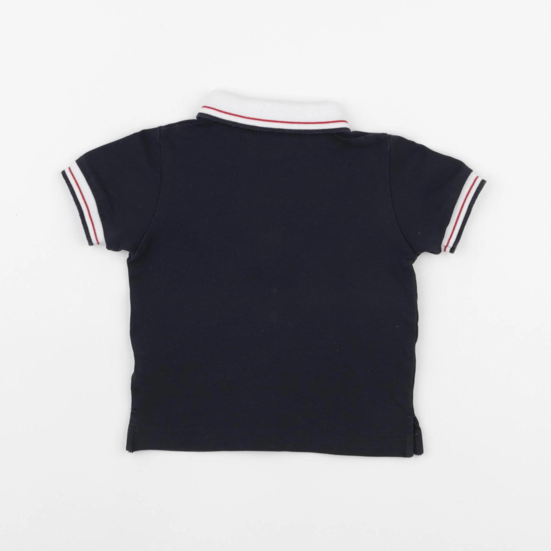 Moncler - polo bleu - 3/6 mois