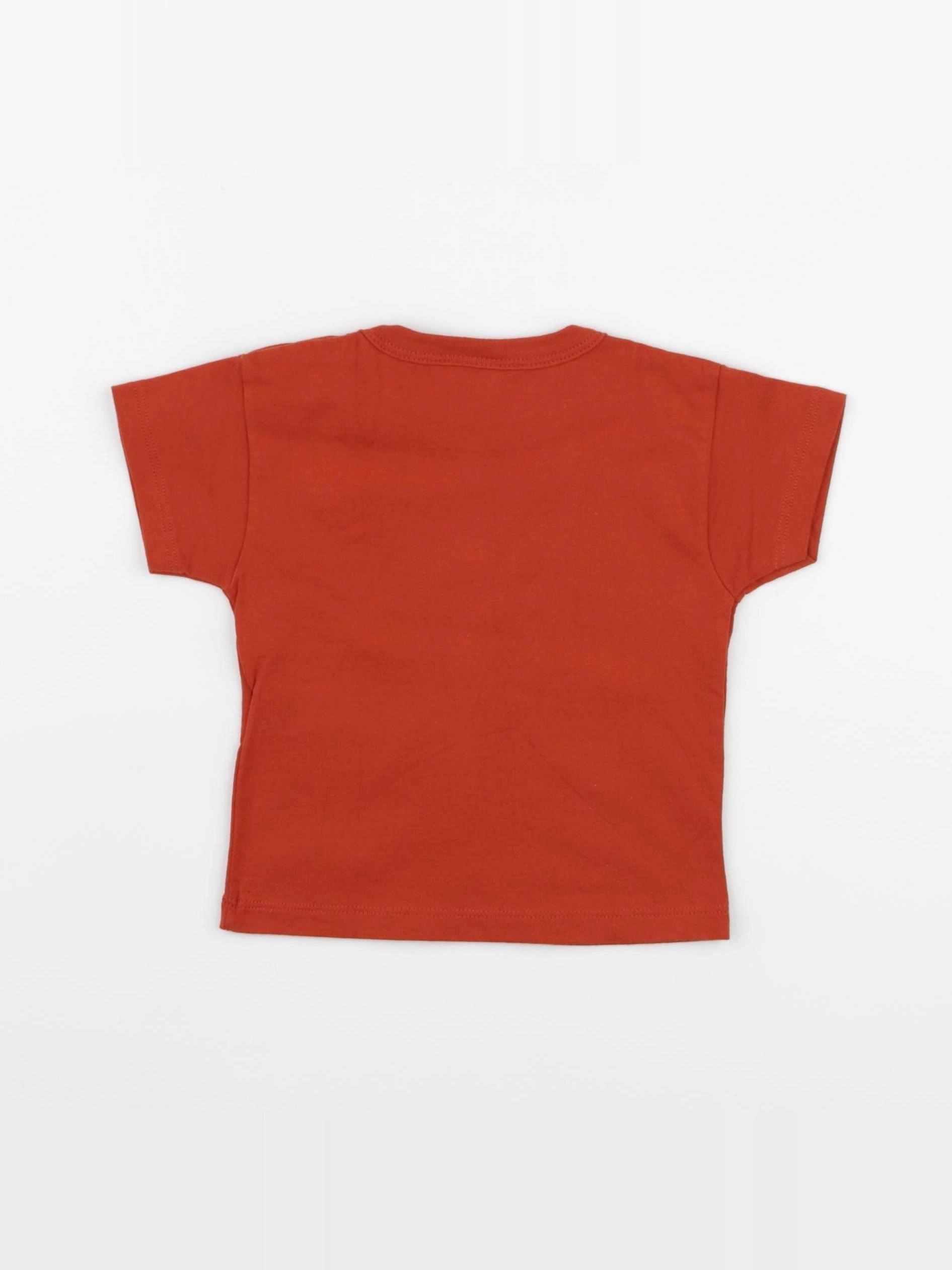 Petit Bateau - tee-shirt orange - 6 mois