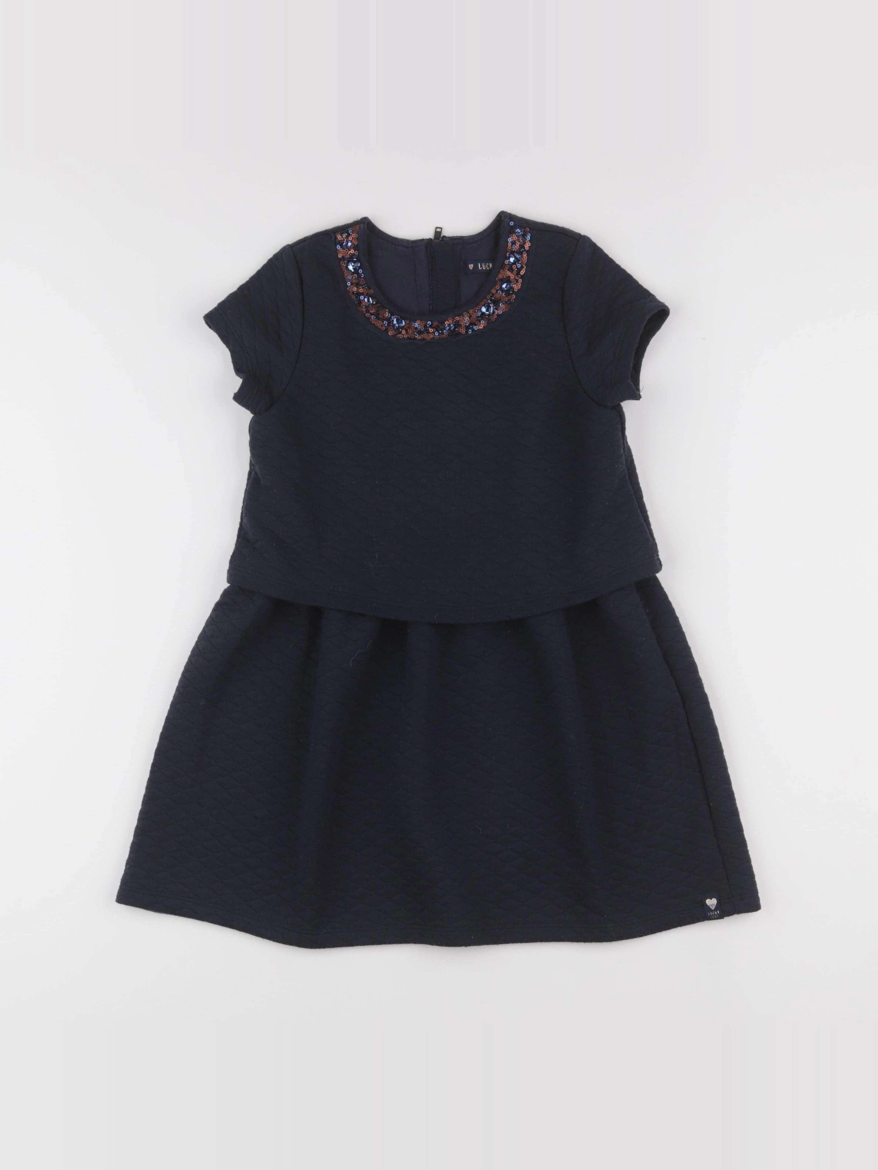 IKKS - robe bleu - 8 ans