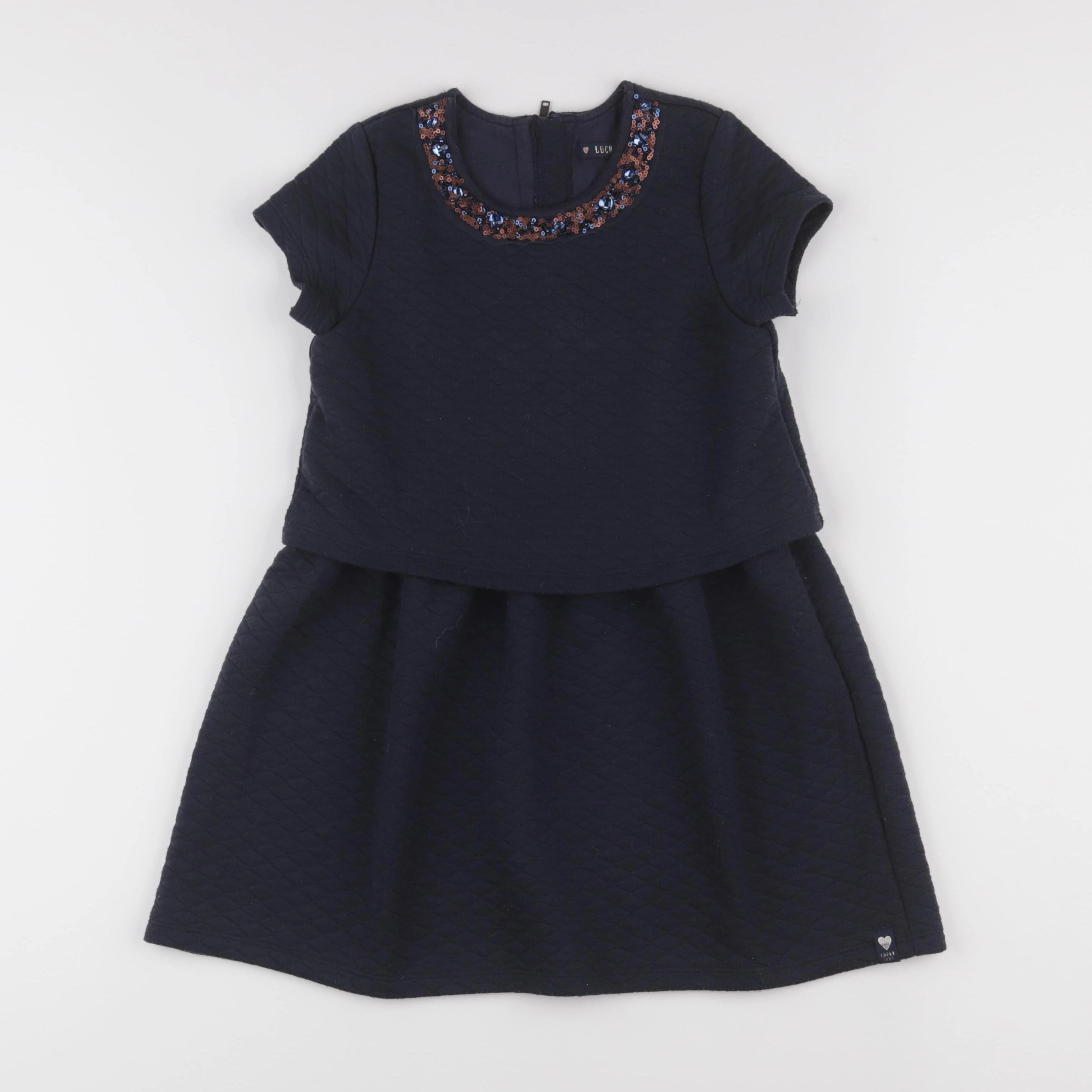 IKKS - robe bleu - 8 ans