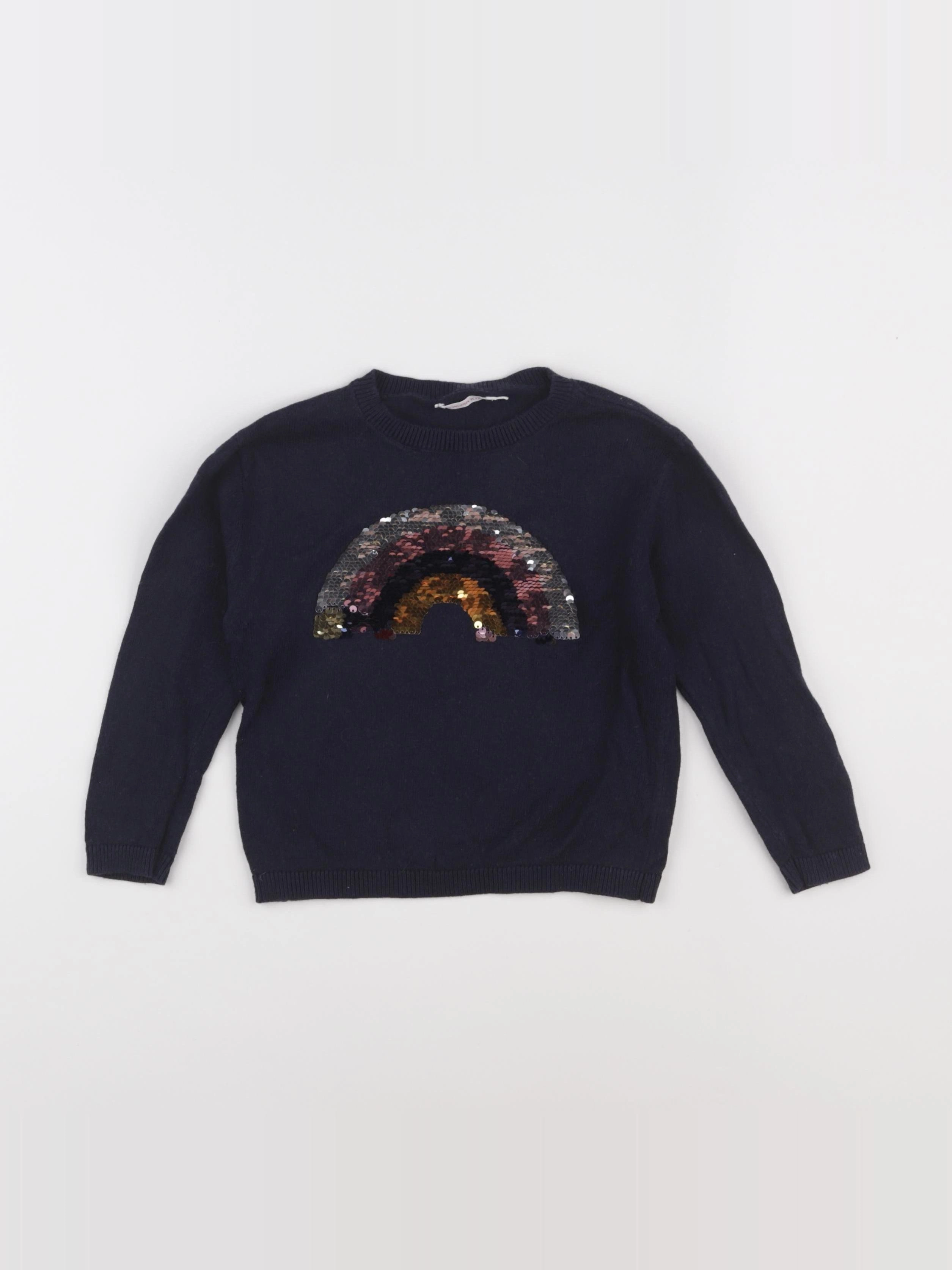 Monoprix - pull bleu - 3 ans