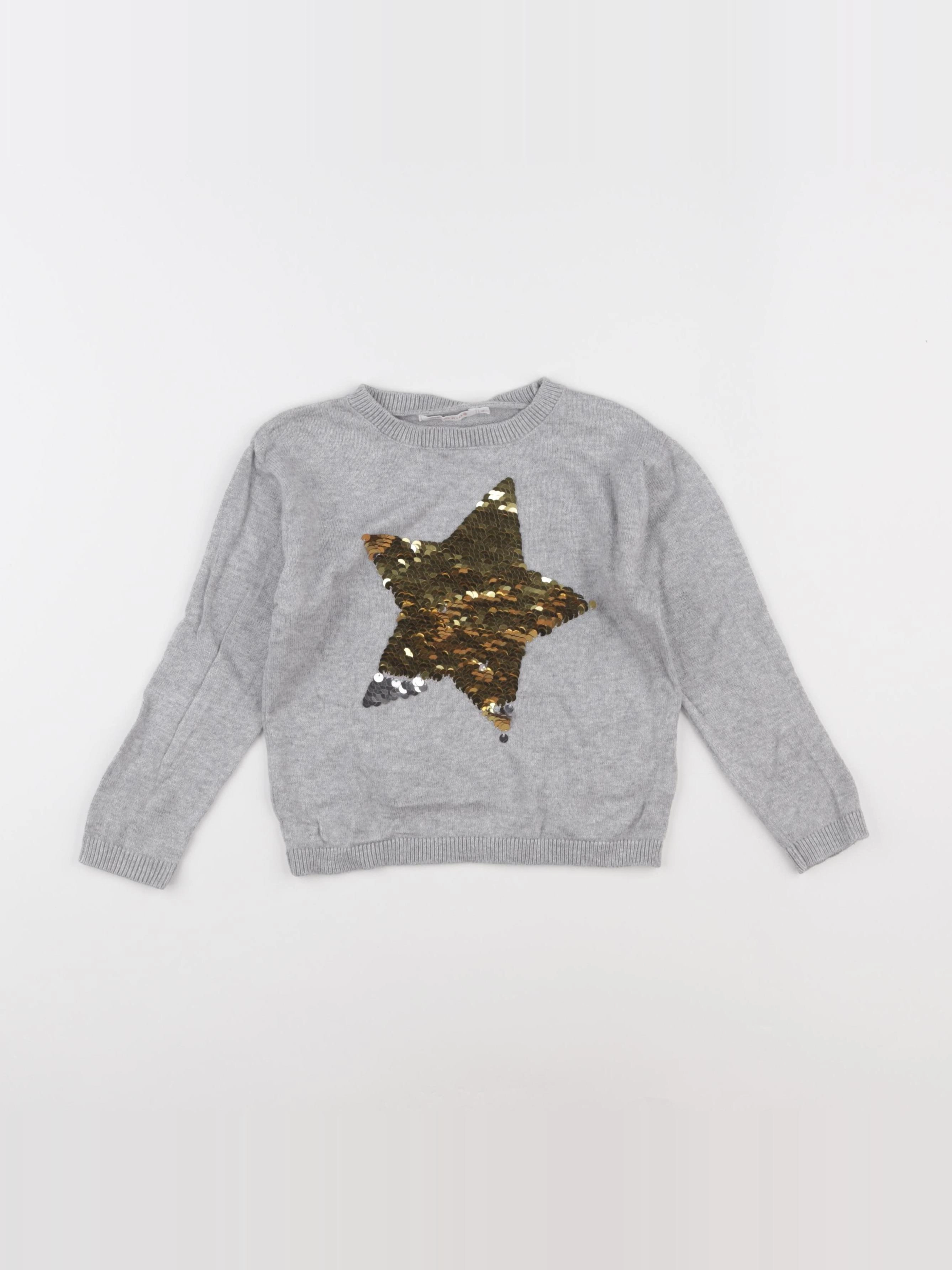 Monoprix - pull gris - 3 ans