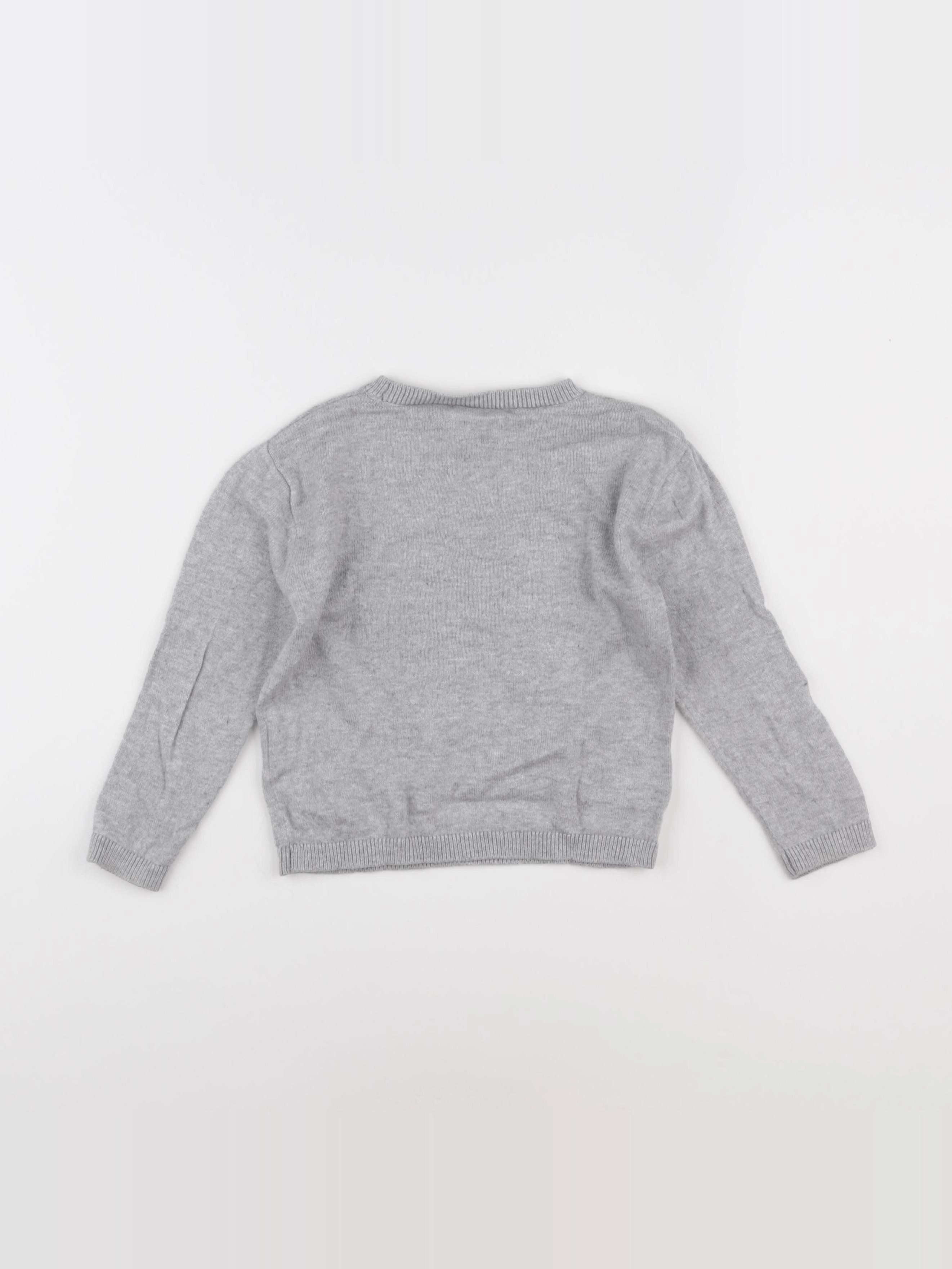 Monoprix - pull gris - 3 ans