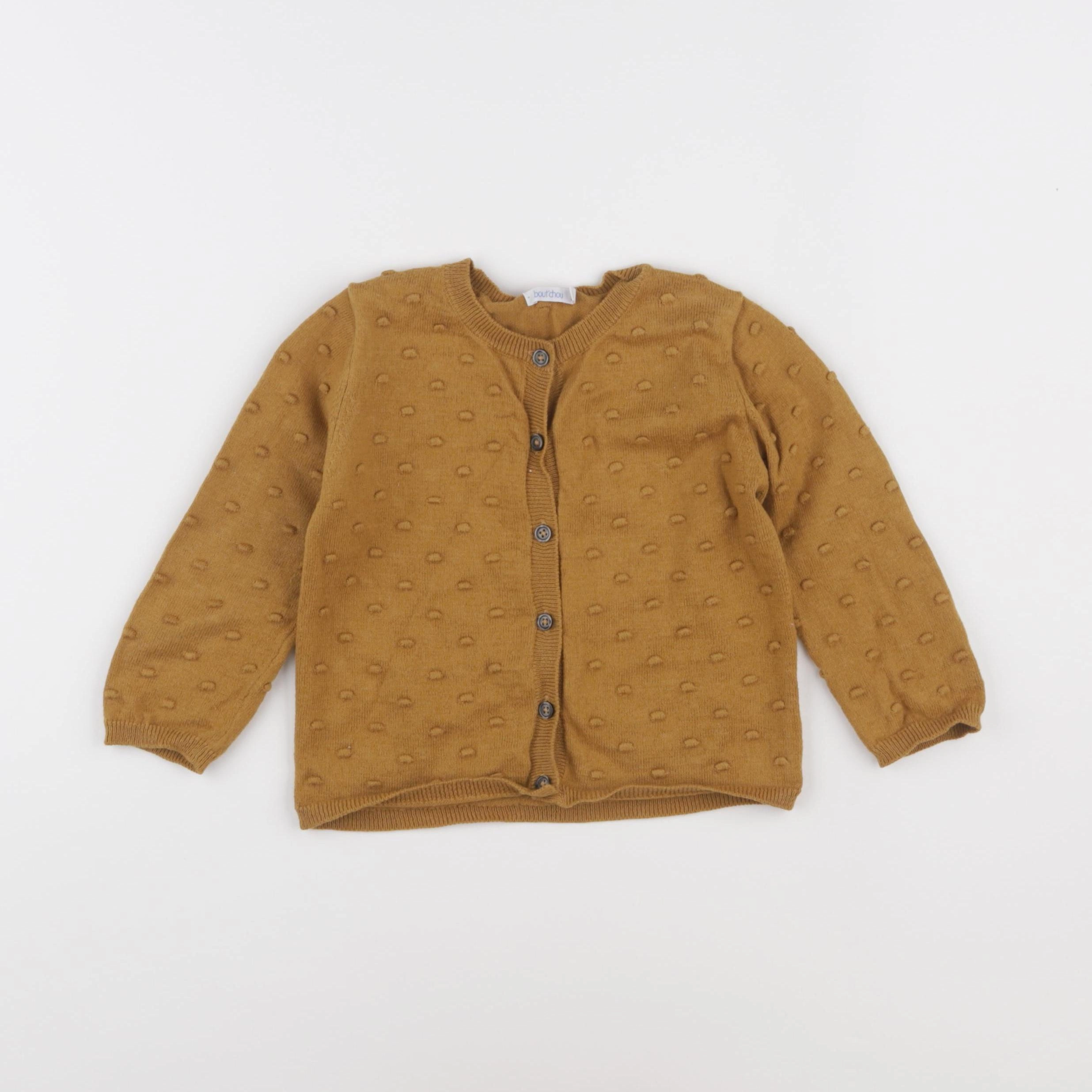 Boutchou - gilet jaune - 24 mois