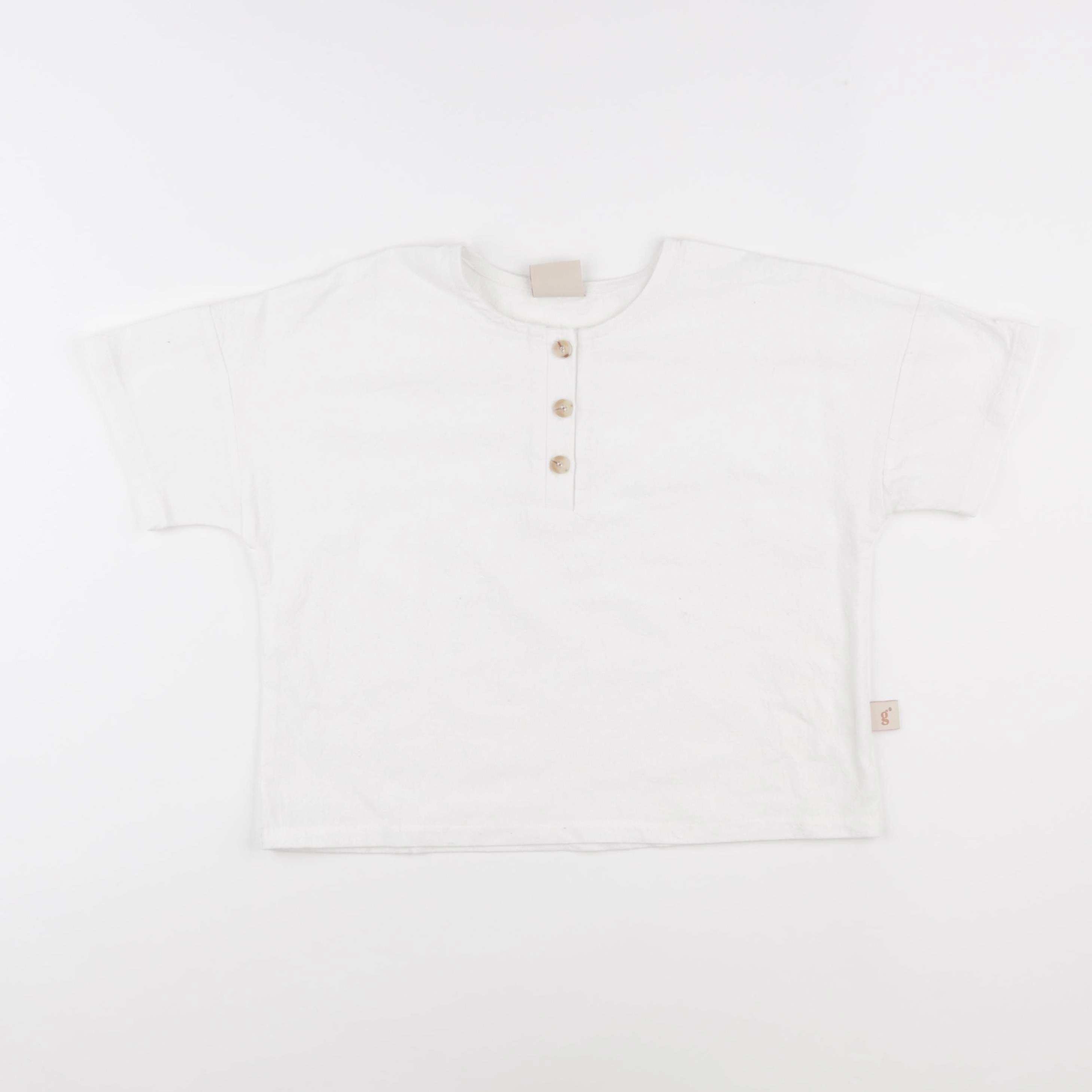 Gamin gamine - chemise blanc - 3 ans