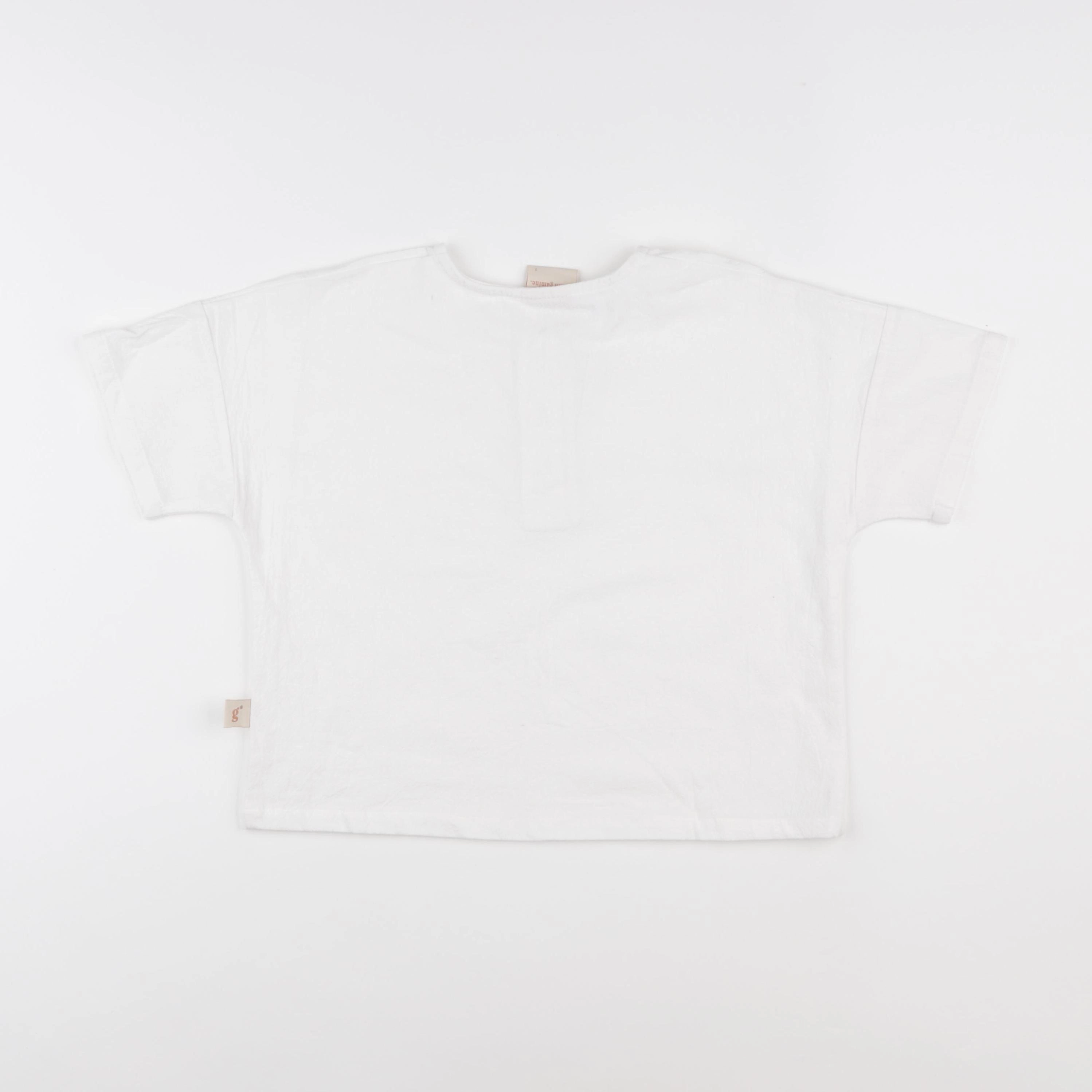 Gamin gamine - chemise blanc - 3 ans