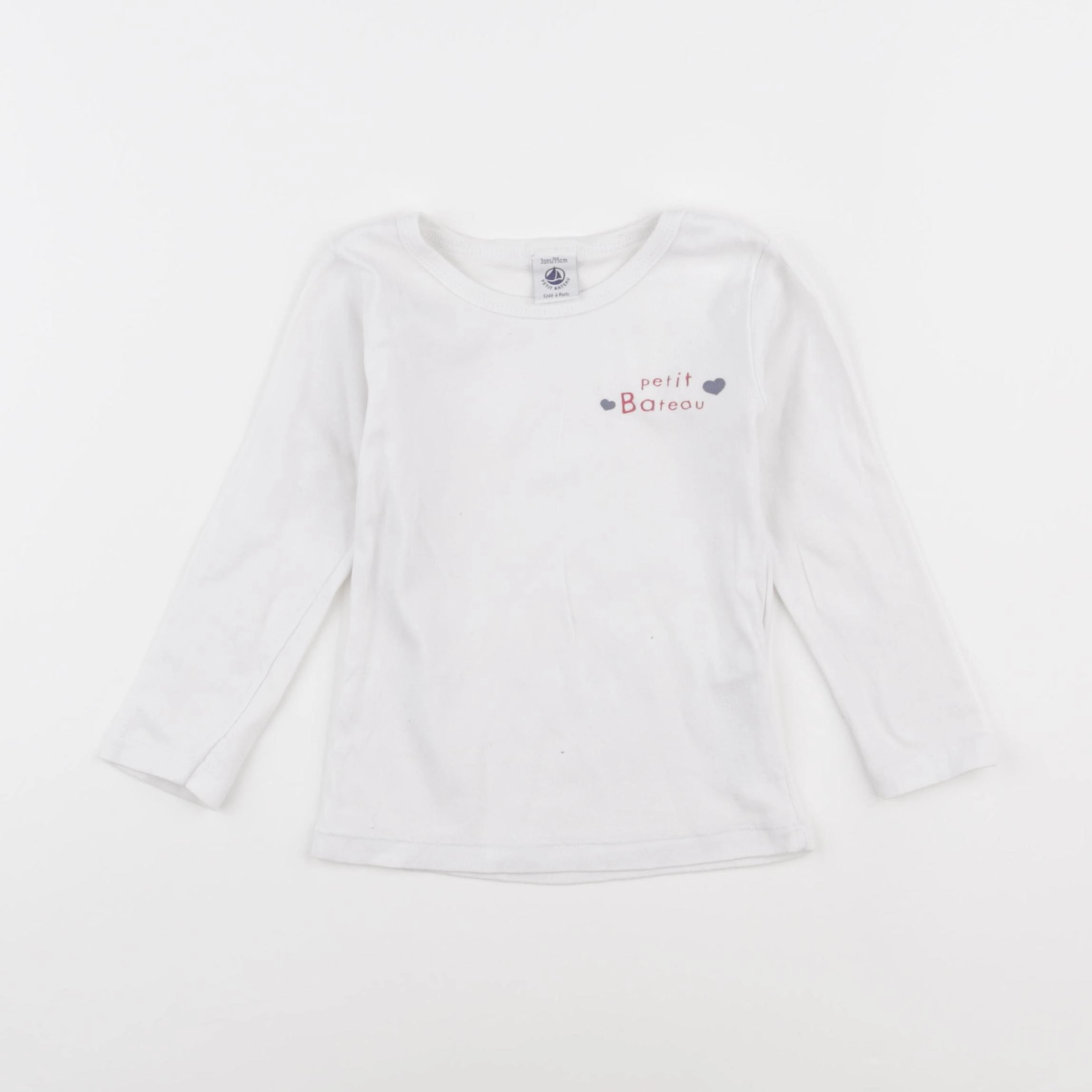 Petit Bateau - maillot de corps blanc - 3 ans