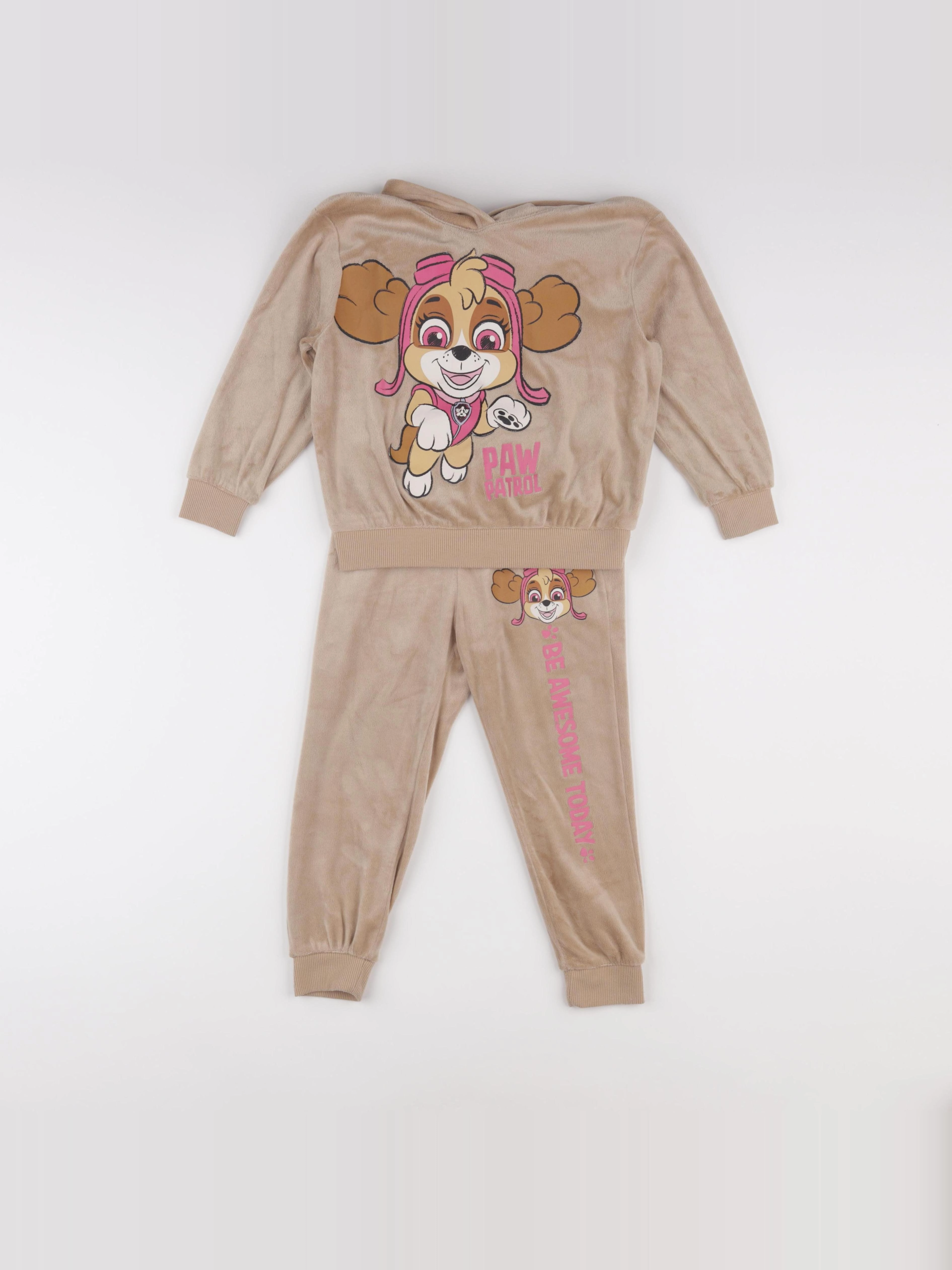 H&M - ensemble marron - 3/4 ans