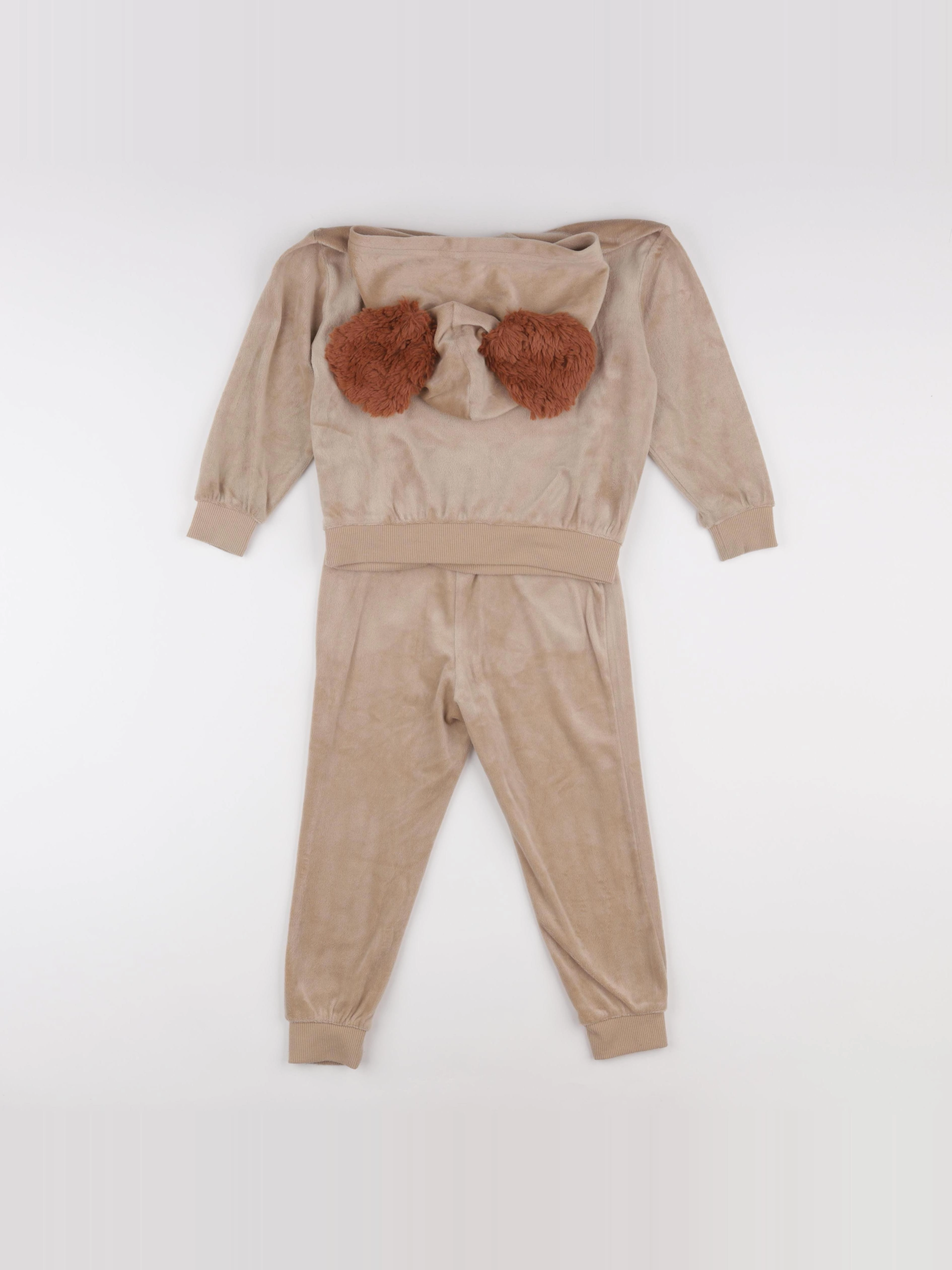 H&M - ensemble marron - 3/4 ans