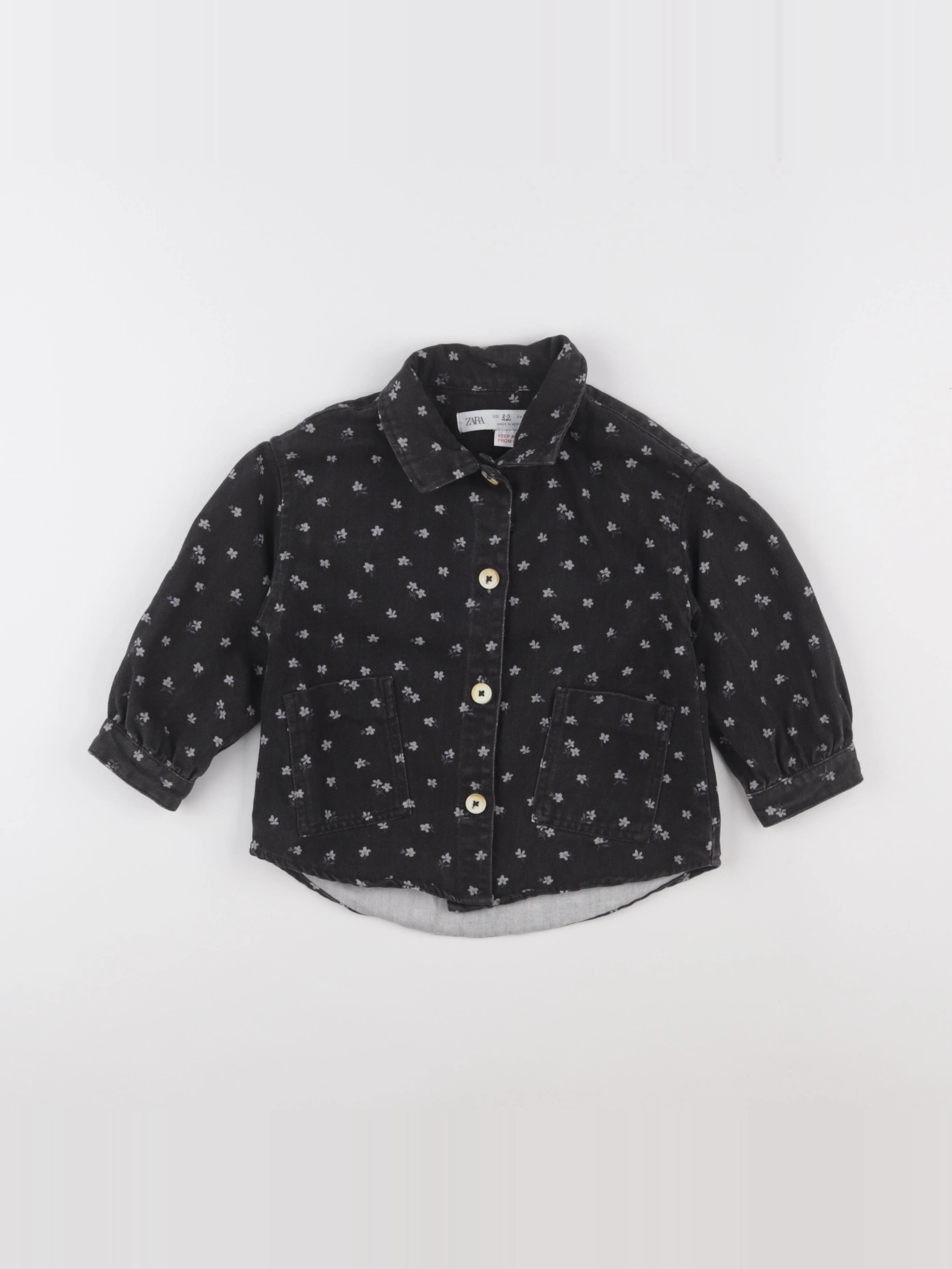 Zara - veste gris - 2/3 ans
