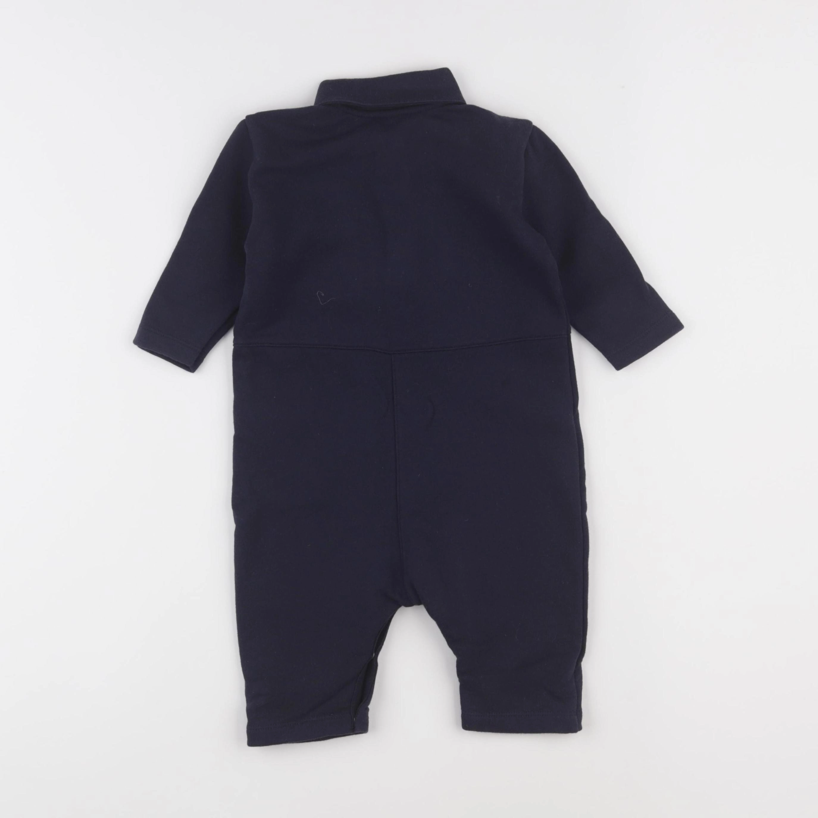 Petit Bateau - combinaison bleu - 12 mois