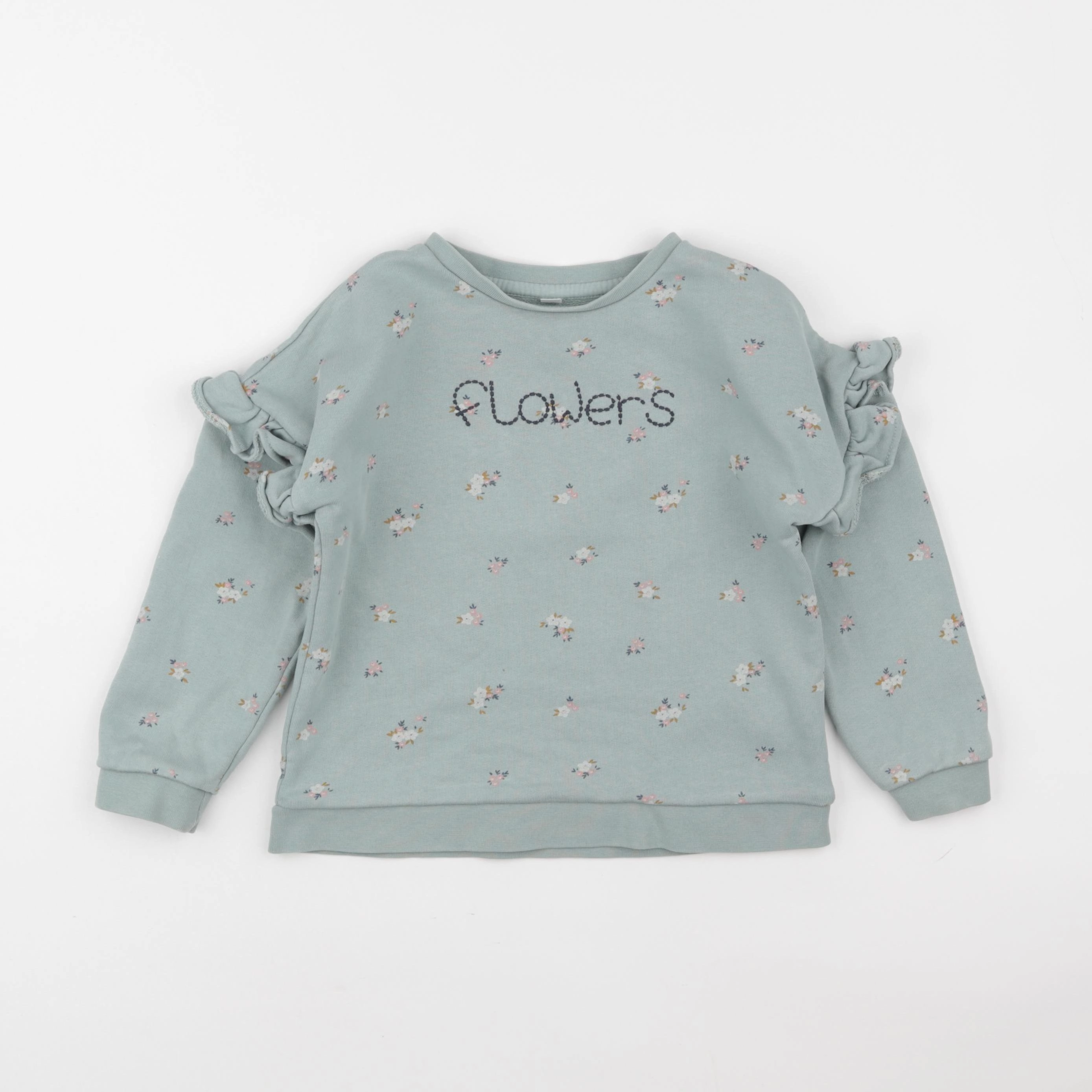 Vertbaudet - sweat vert - 6 ans