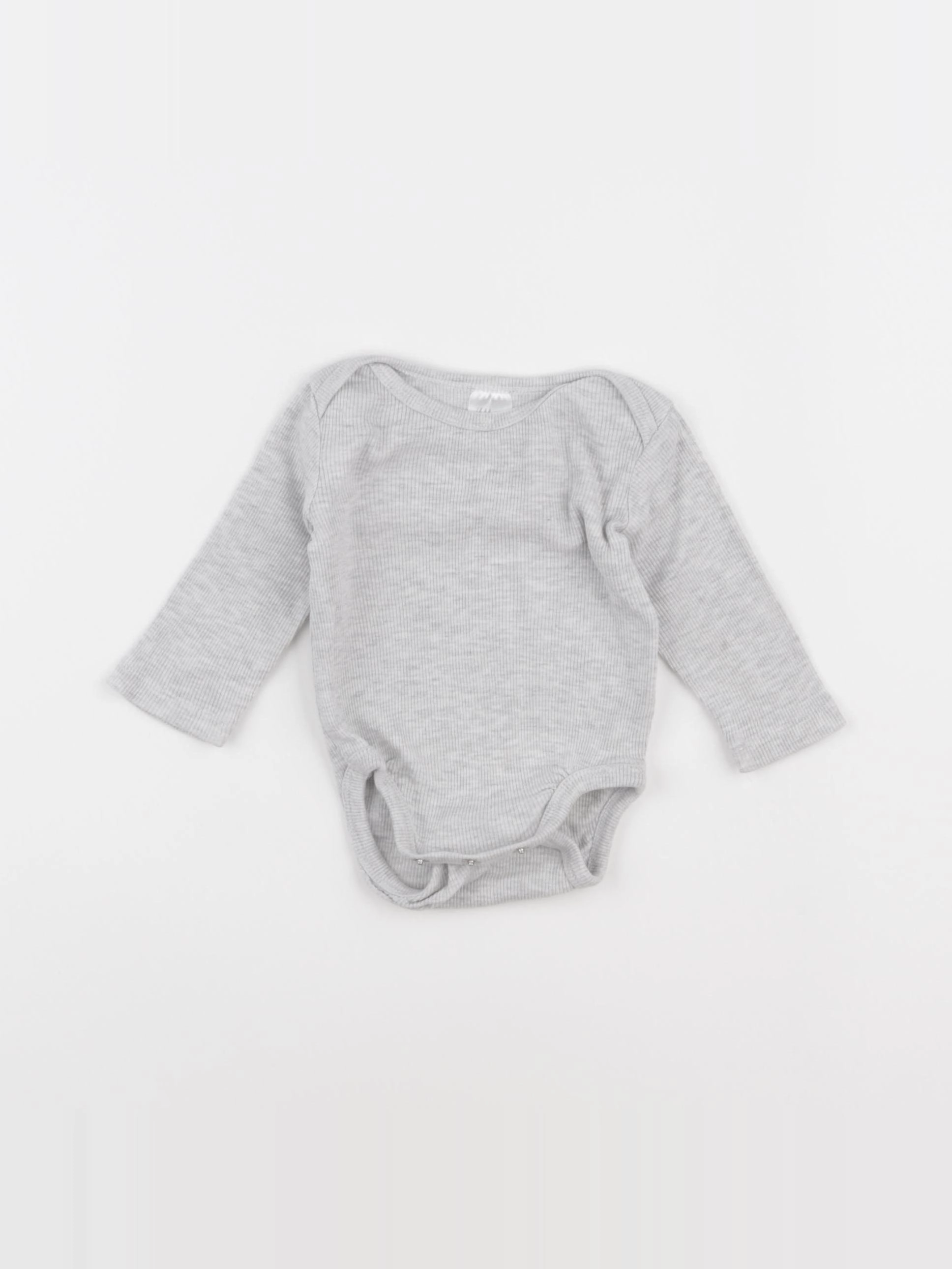 H&M - body gris - 0/1 mois