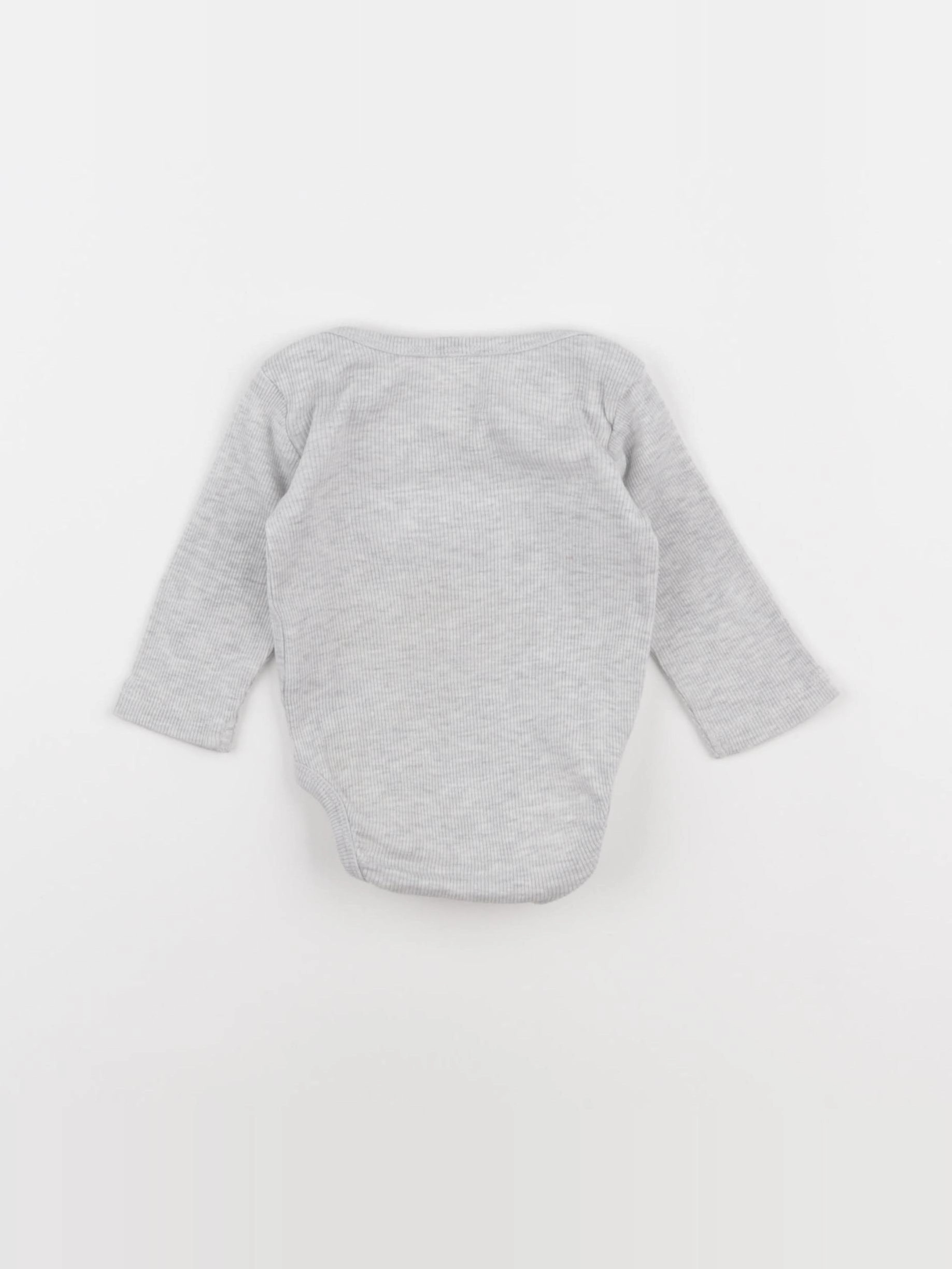 H&M - body gris - 0/1 mois