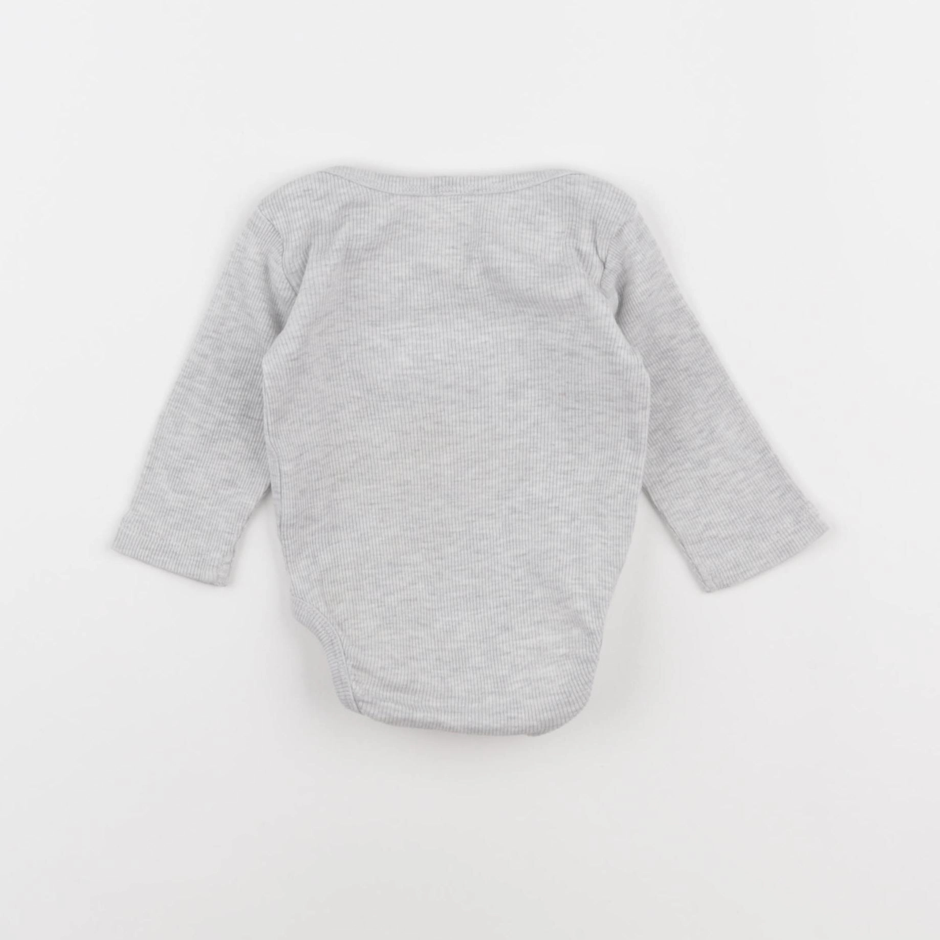 H&M - body gris - 0/1 mois